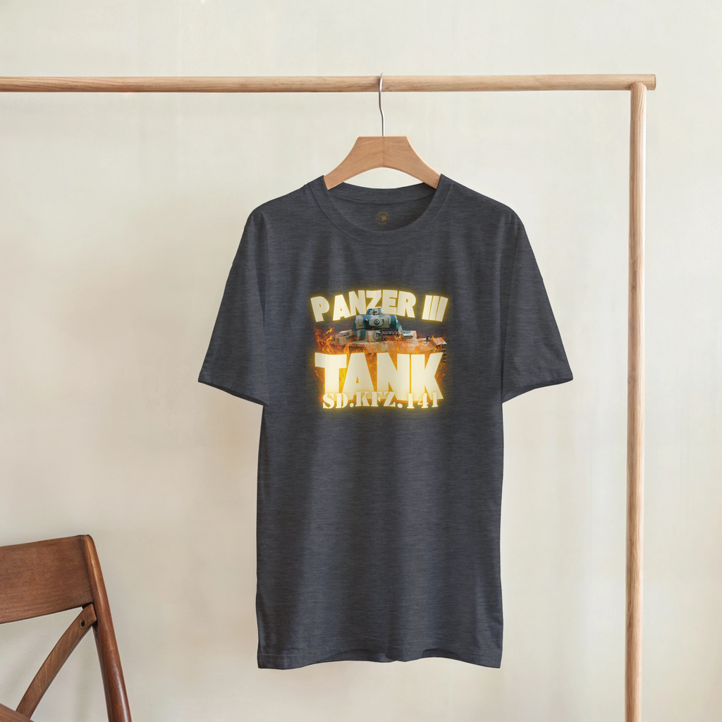 Panzer III Tank Shirt | German Sd.Kfz.141 Medium Tank Tee | WWII Military History Gift