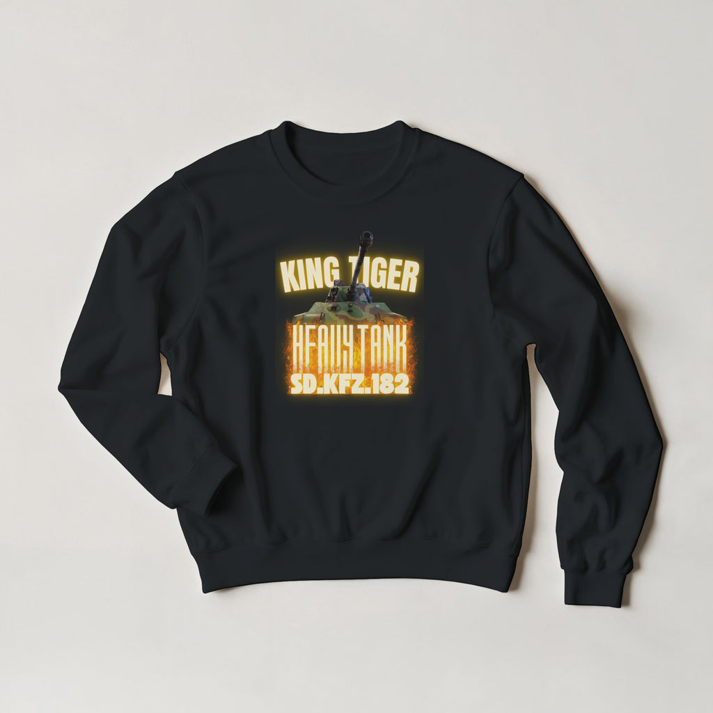 King Tiger Tank Sweater | Tiger II WW2 German Heavy Armor Crewneck | Military Gift