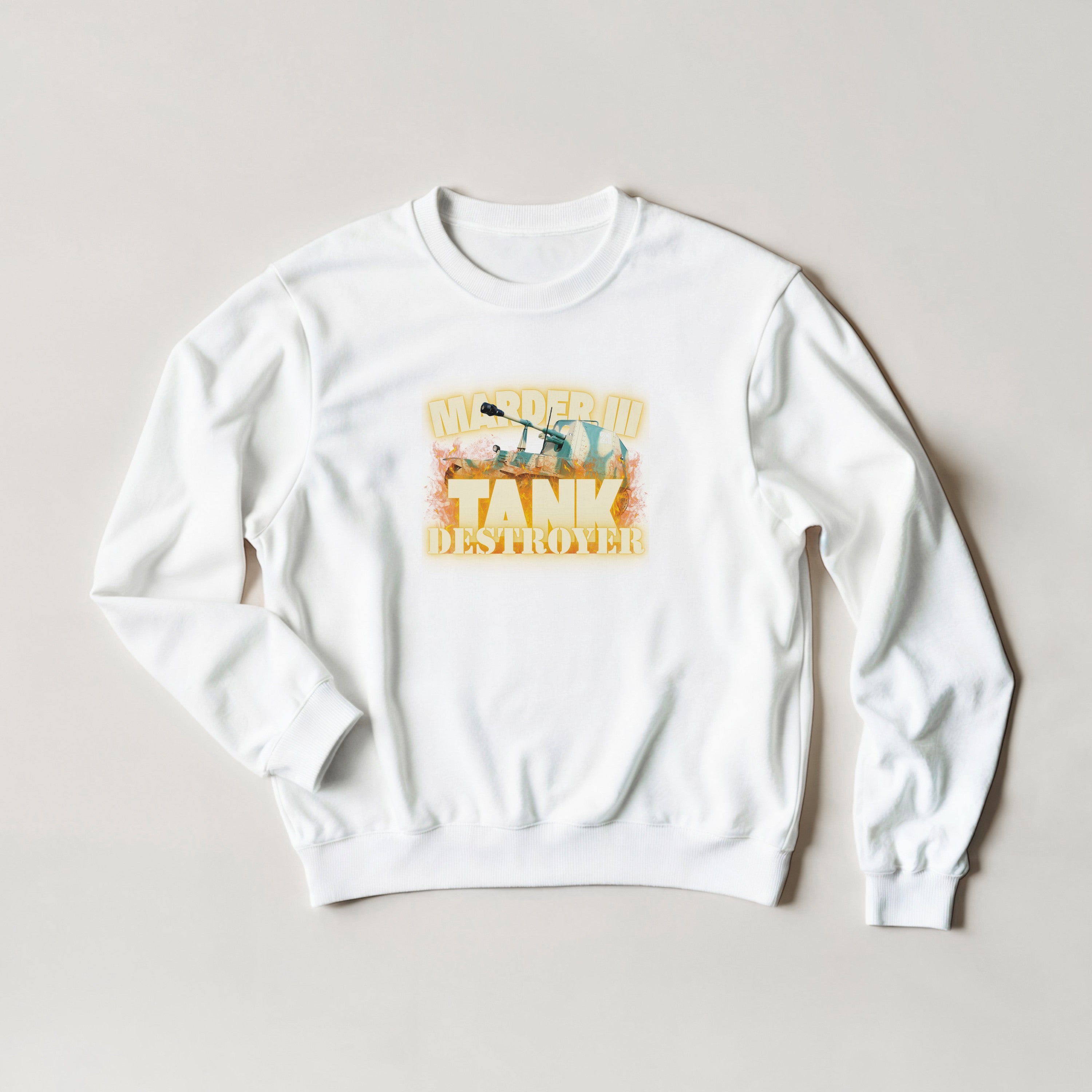 Marder III Tank Destroyer Sweatshirt | WWII German Armor Crewneck | Military History Gift