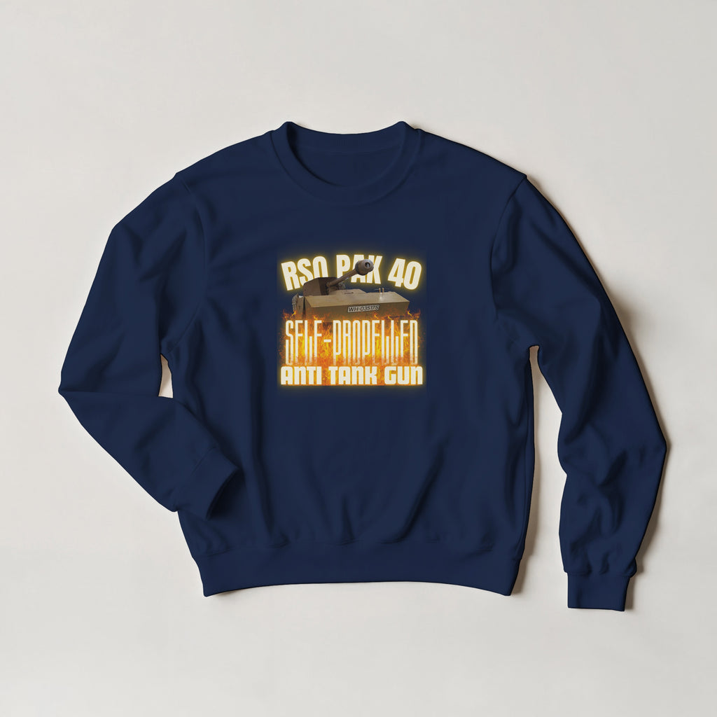 RSO PaK 40 Sweater | German Anti-Tank Gun Crewneck | WWII Military History Gift
