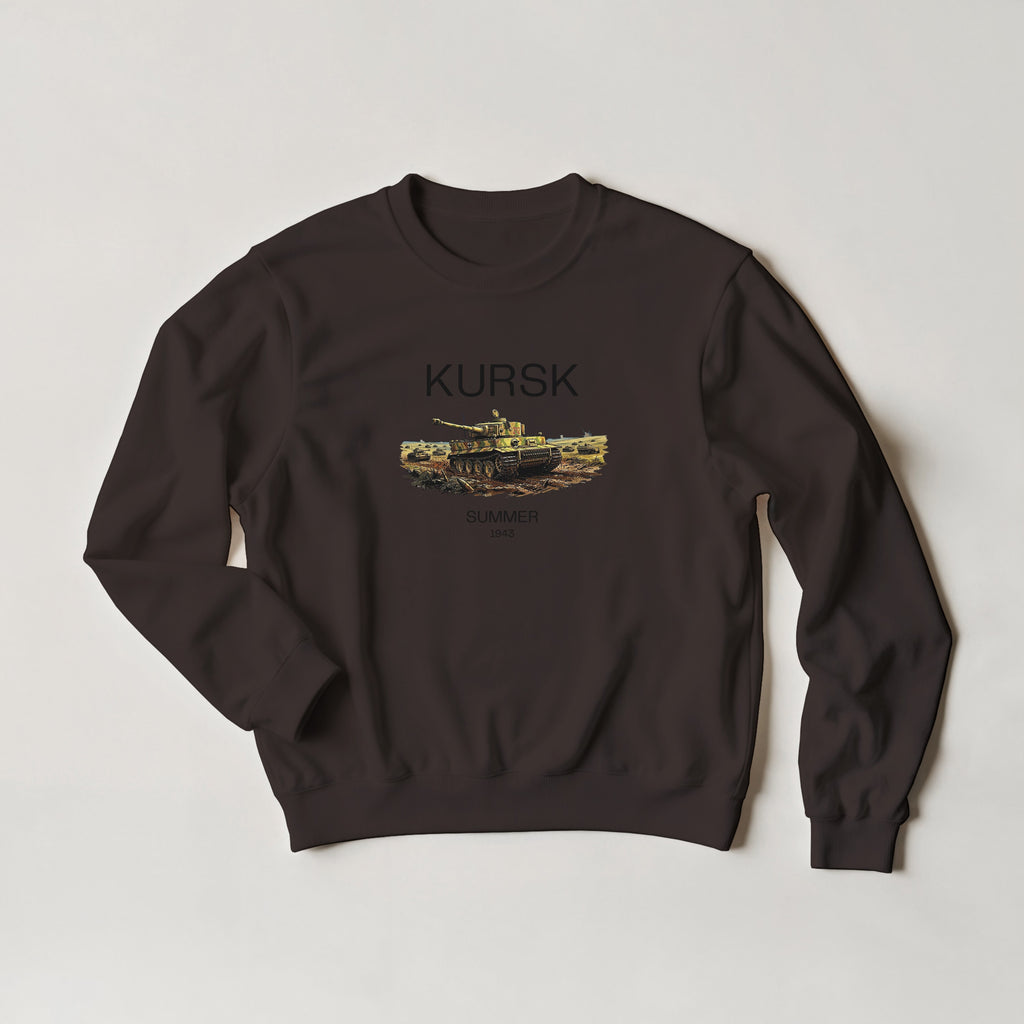 Kursk 1943 Sweater | Tiger I Tank Graphic Crewneck | WW2 Eastern Front Military History Gift