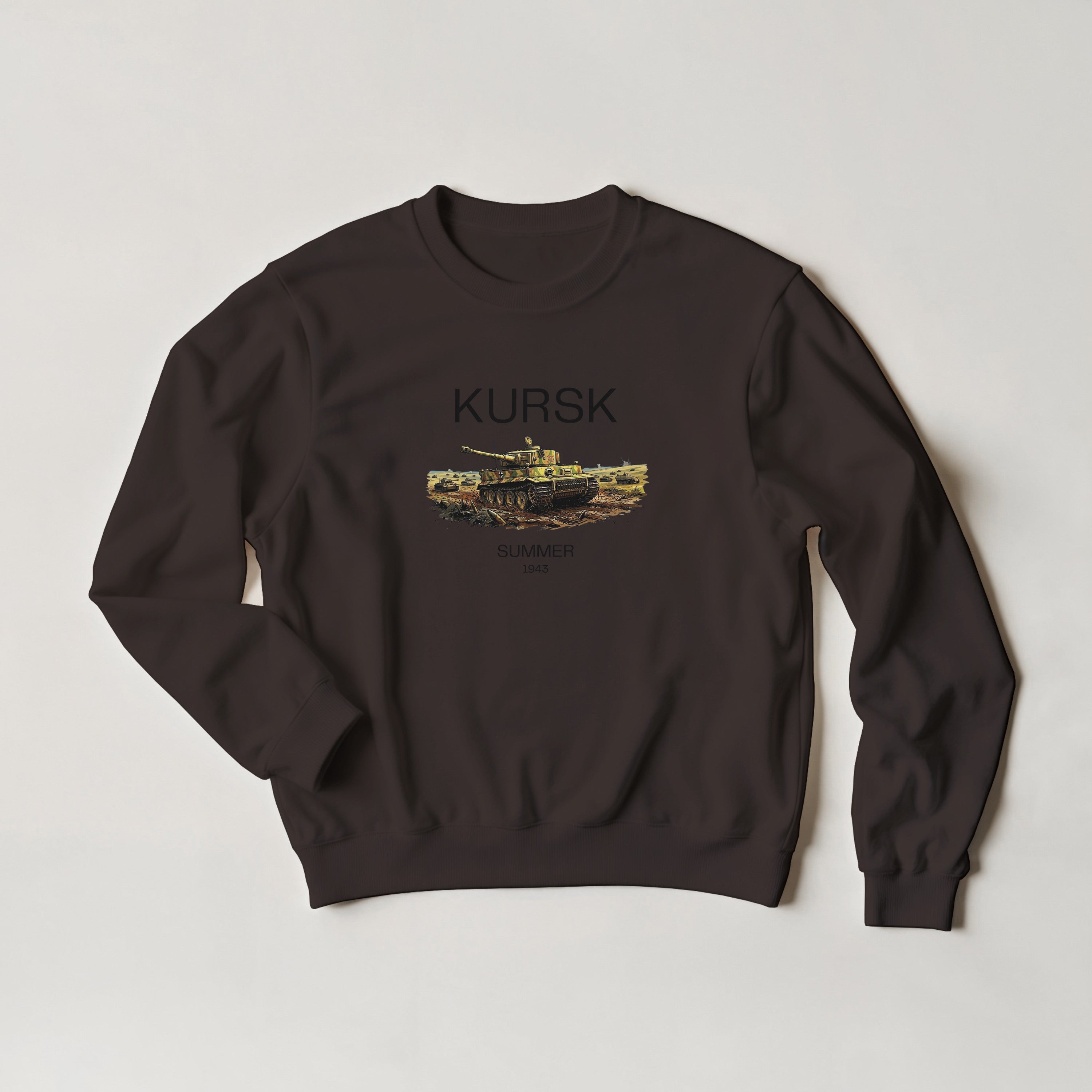 Kursk 1943 Sweater | Tiger I Tank Graphic Crewneck | WW2 Eastern Front Military History Gift