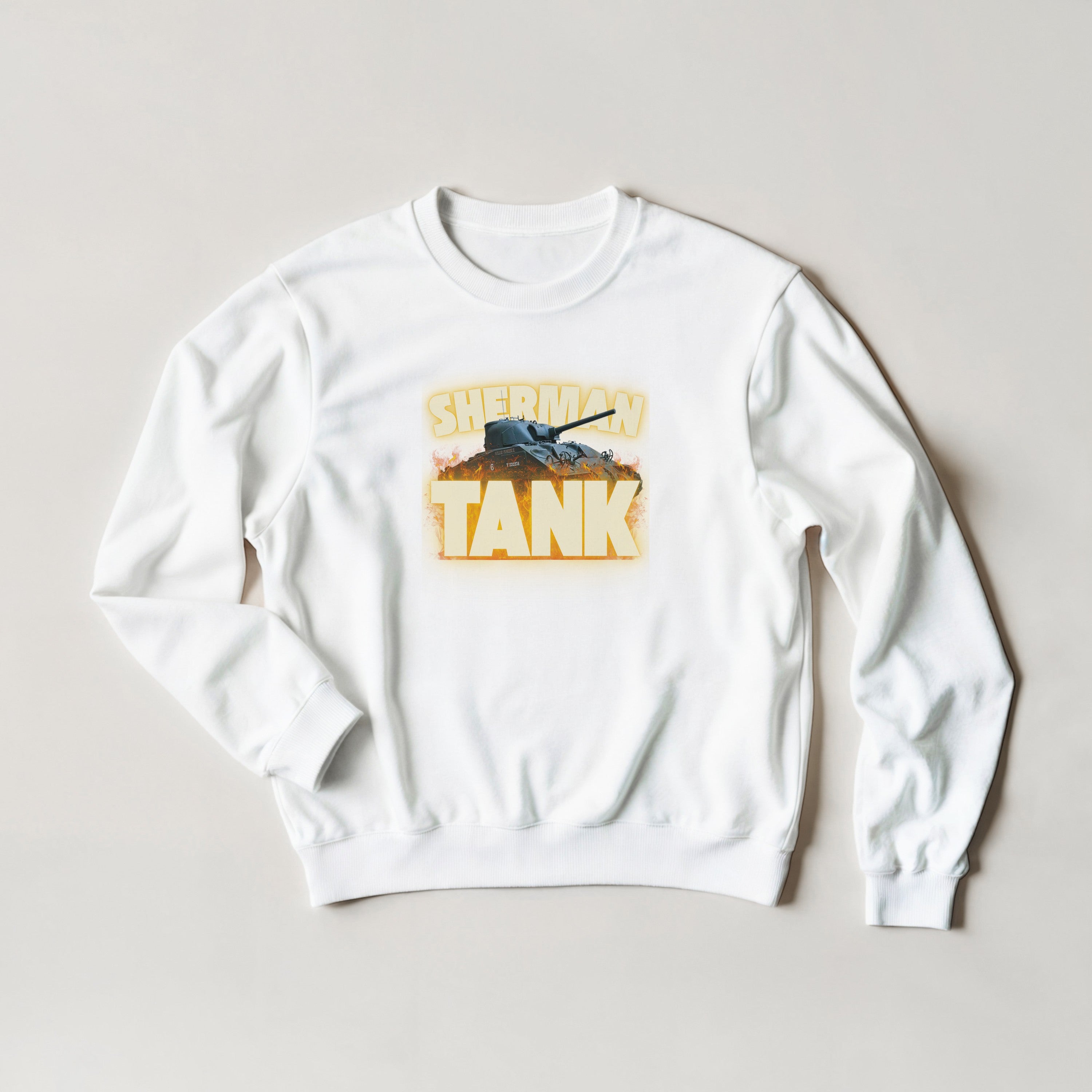 M4 Sherman Tank Sweatshirt | WWII US Army Armor Crewneck | Military History Gift