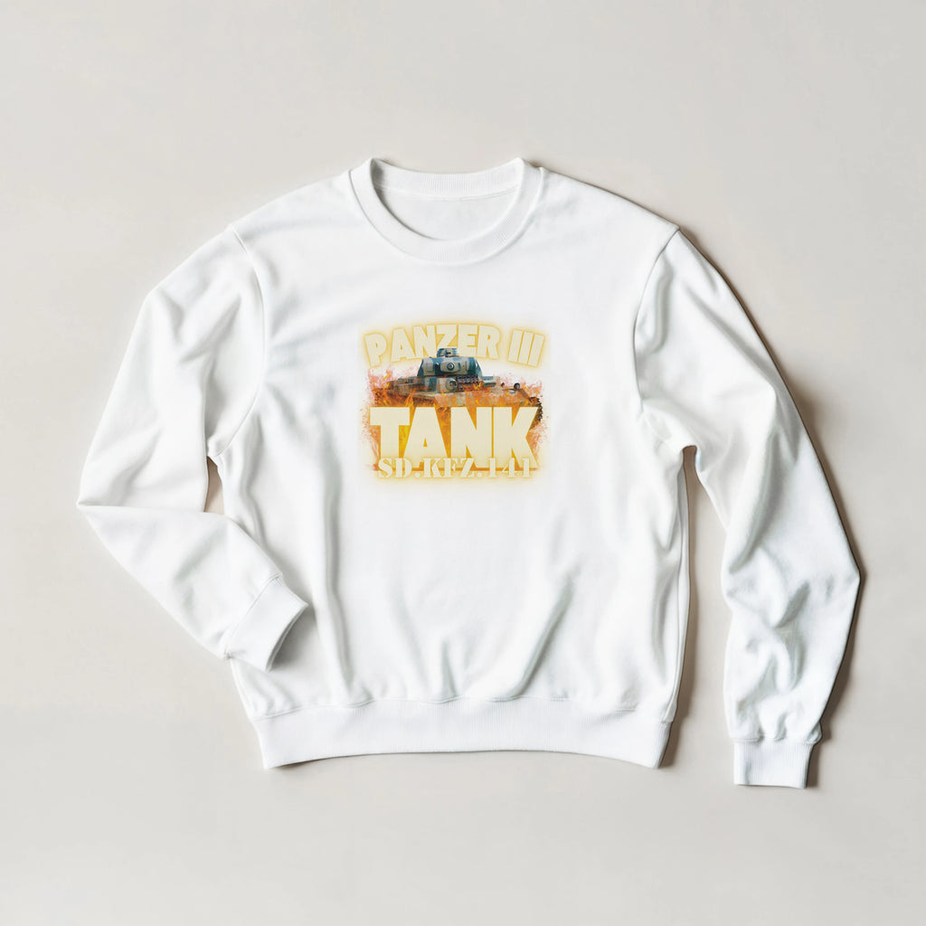 Panzer III Tank Sweatshirt | German Sd.Kfz.141 Medium Armor Crewneck | WWII History Gift