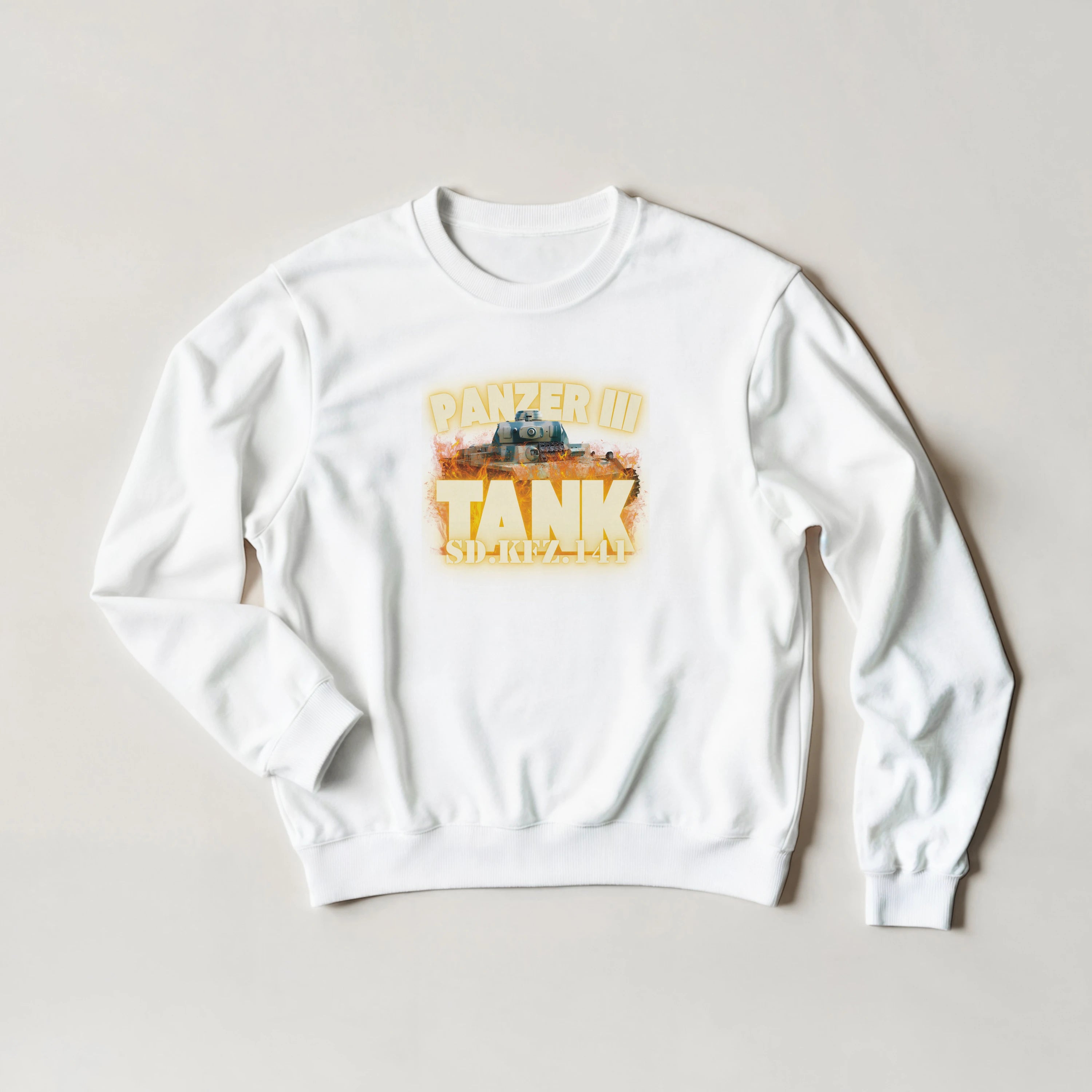 Panzer III Tank Sweatshirt | German Sd.Kfz.141 Medium Armor Crewneck | WWII History Gift