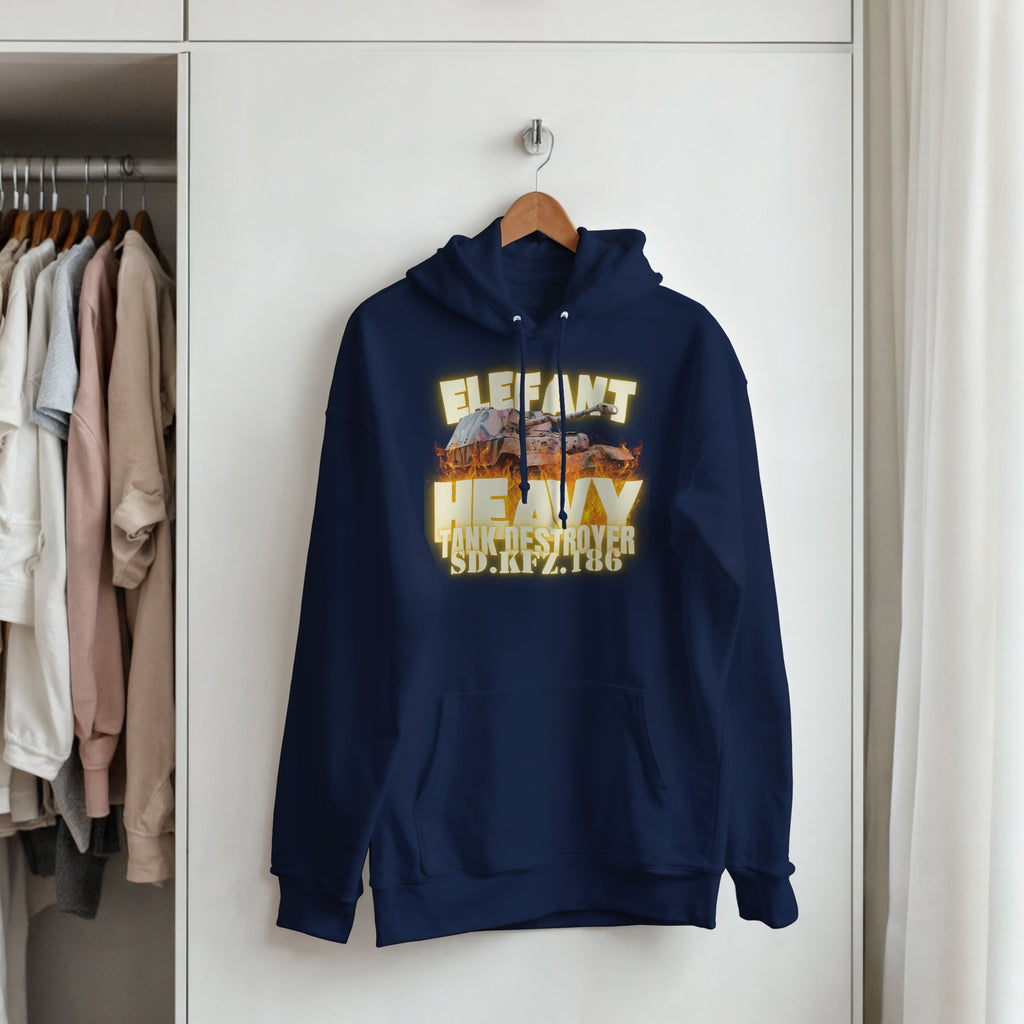 German Elefant Tank Destroyer Hoodie | WW2 Panzer Heavy Armor | Military History Gift