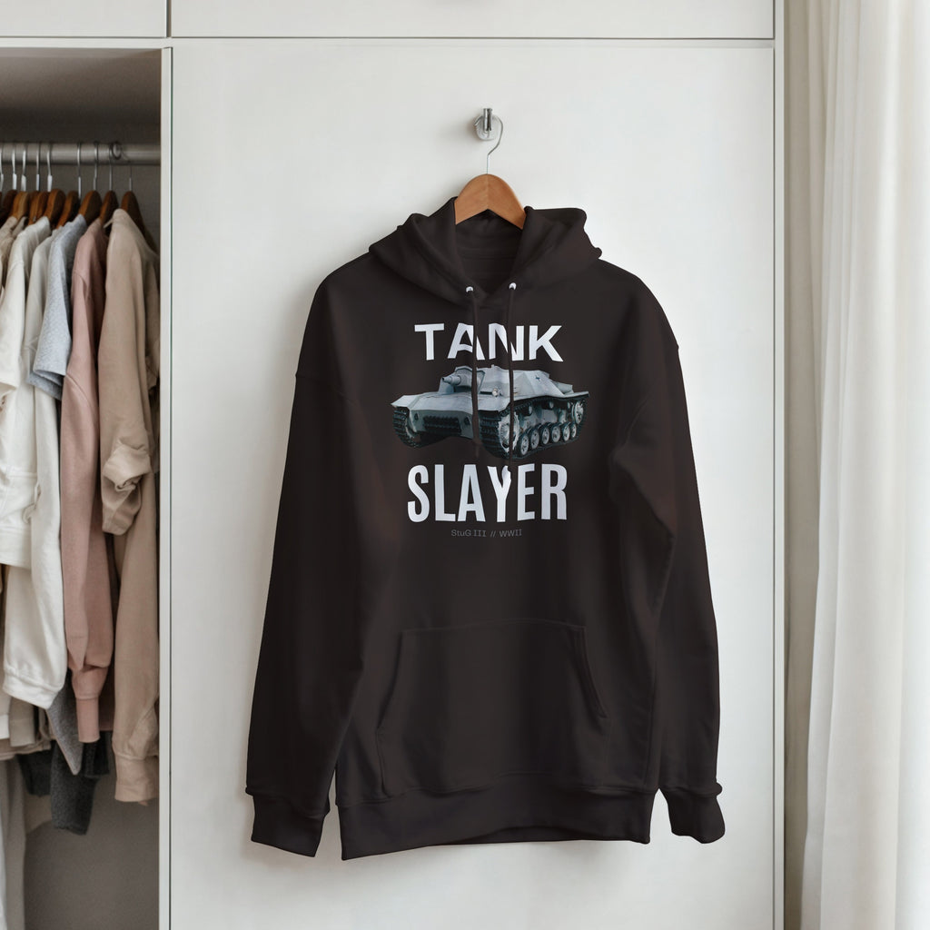 StuG III Tank Destroyer Hoodie | WWII Military History Hooded Sweatshirt | German Armored Vehicle Pullover | Tank Slayer Gaming Apparel