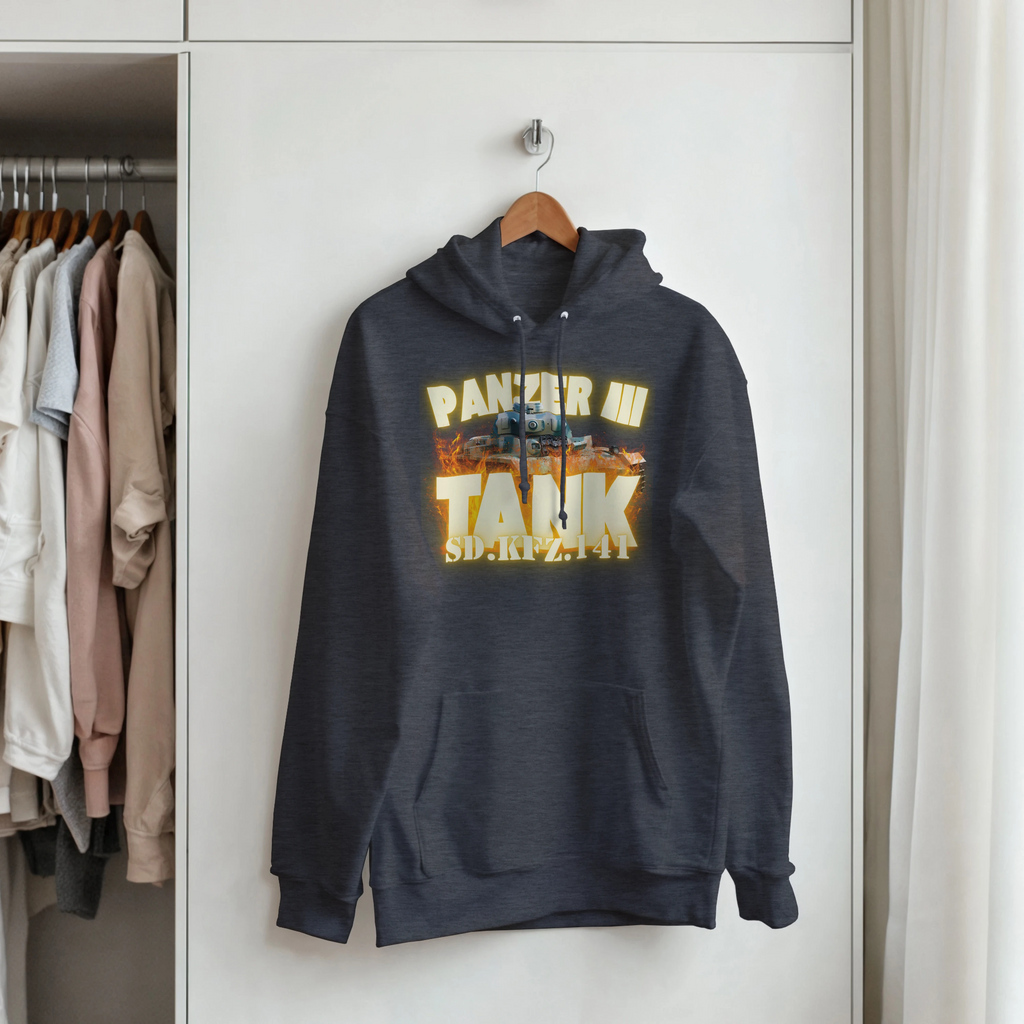 Panzer III Tank Hoodie | German Sd.Kfz.141 Medium Armor Pullover | WWII History Gift