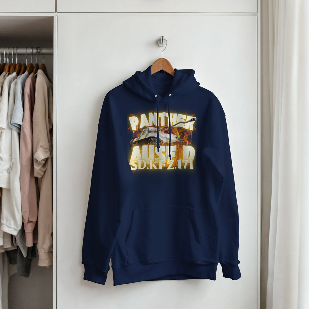 Panther D Hoodie | WW2 German Medium Tank Hooded Sweatshirt | Military History Gift | Sd Kfz 171 Pullover | WWII Armour Panzer Outerwear