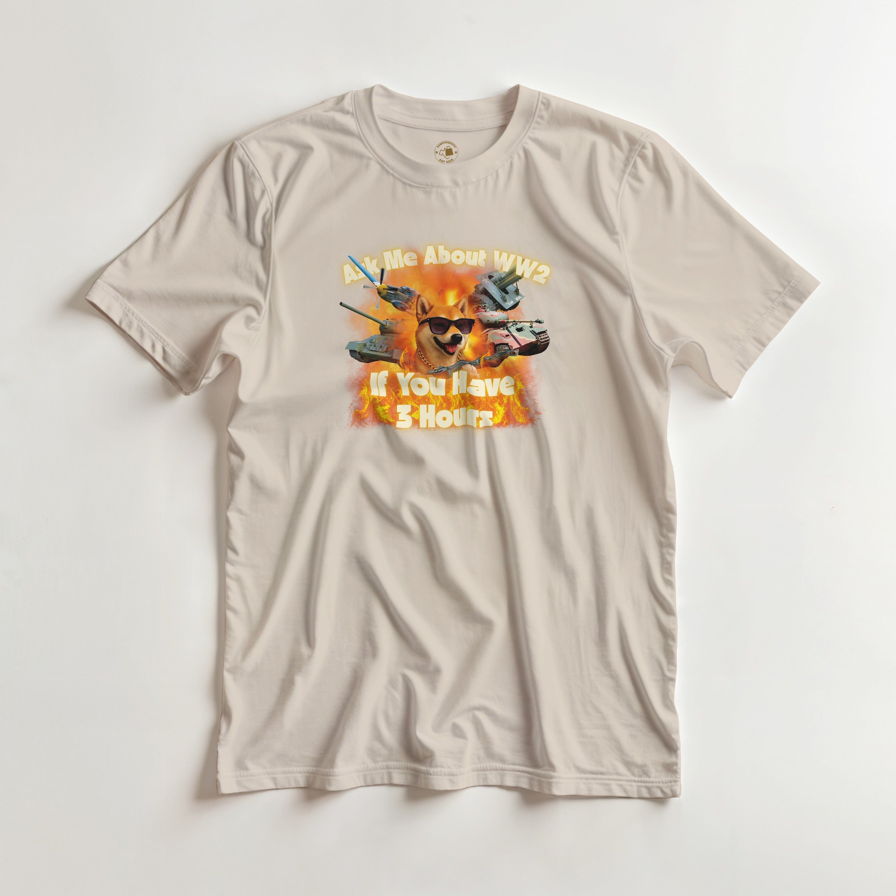 Ask Me About WW2 Shirt | Funny Tank History Buff Tee | Vintage Military Meme Gift