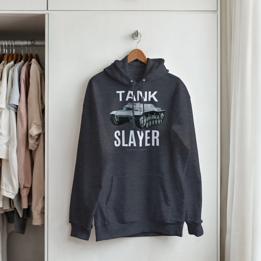 StuG III Tank Destroyer Hoodie | WWII Military History Hooded Sweatshirt | German Armored Vehicle Pullover | Tank Slayer Gaming Apparel