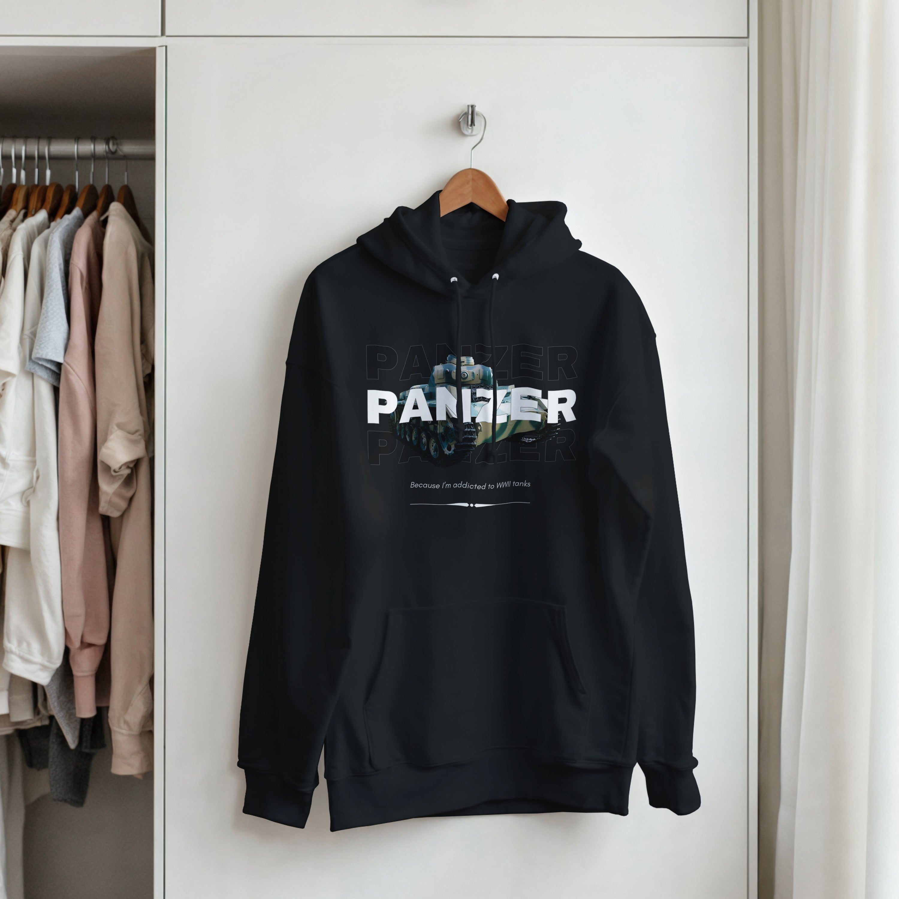 WWII Panzer Tank Hoodie | History Buff Military Sweatshirt | WW2 Gift