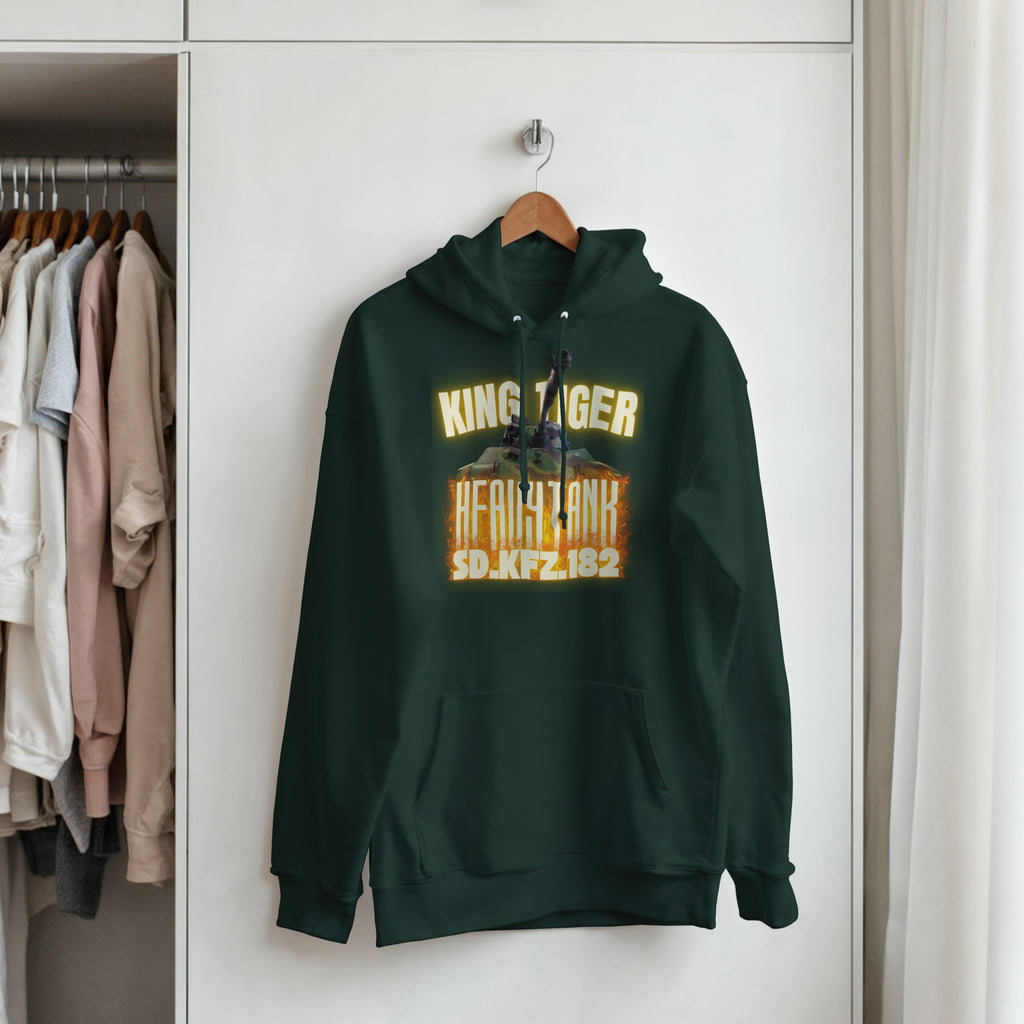 King Tiger Tank Hoodie | Tiger II WW2 German Heavy Armor Pullover | Military History Gift