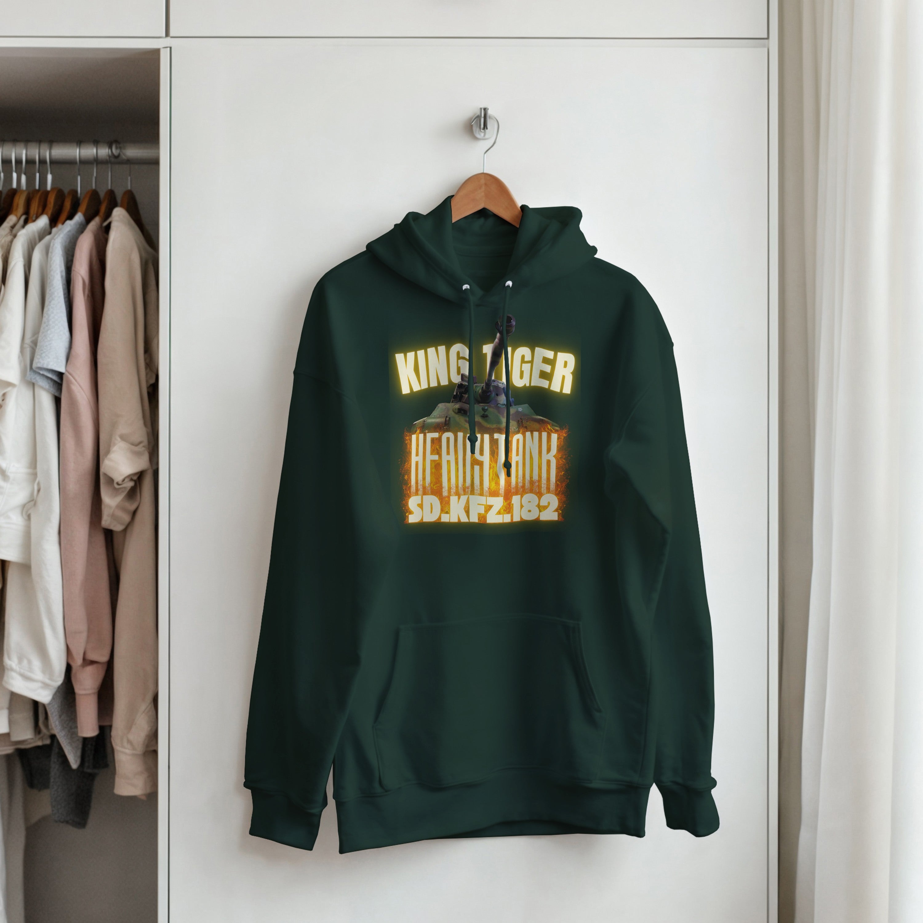 King Tiger Tank Hoodie | Tiger II WW2 German Heavy Armor Pullover | Military History Gift