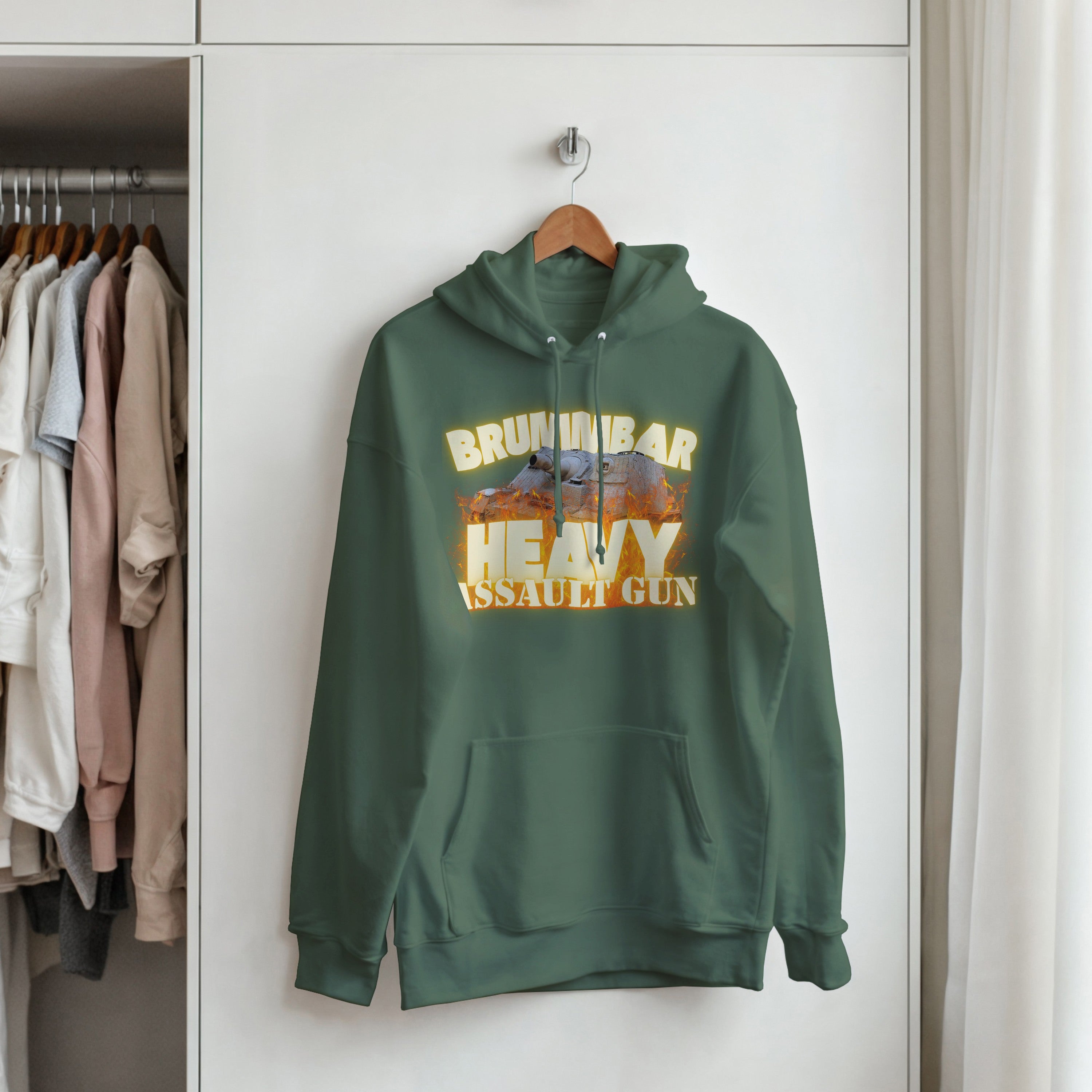 Brummbär Tank Hoodie | Sturmpanzer IV German Armor Pullover | WWII Military History Gift