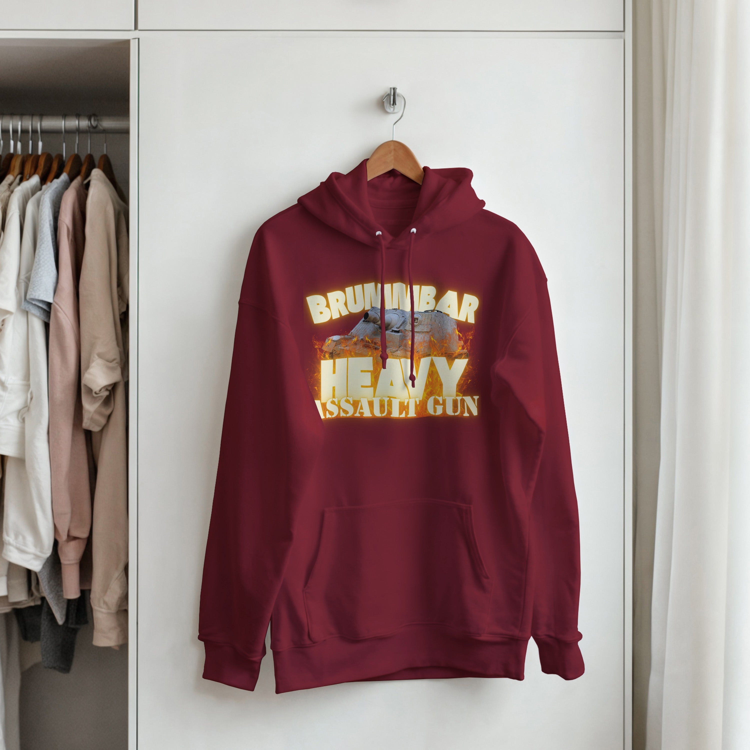 Brummbär Tank Hoodie | Sturmpanzer IV German Armor Pullover | WWII Military History Gift