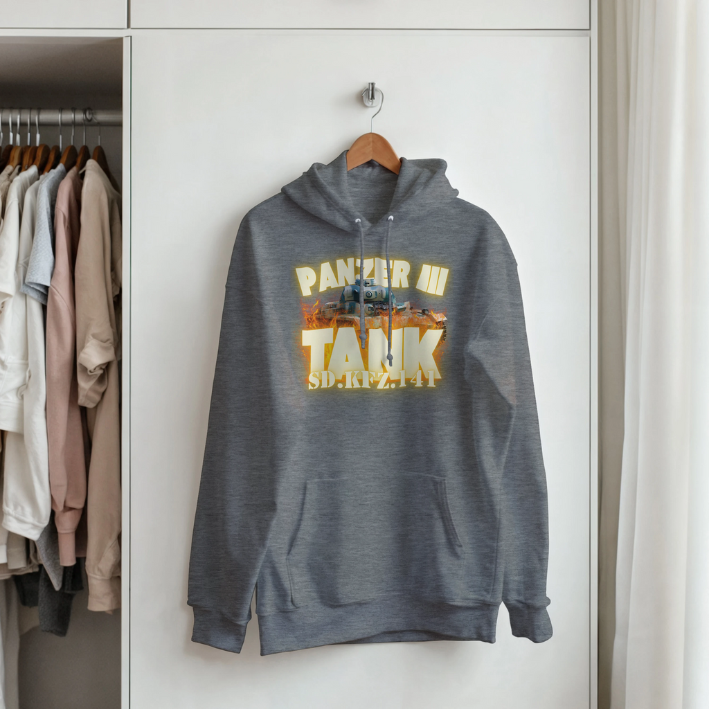 Panzer III Tank Hoodie | German Sd.Kfz.141 Medium Armor Pullover | WWII History Gift