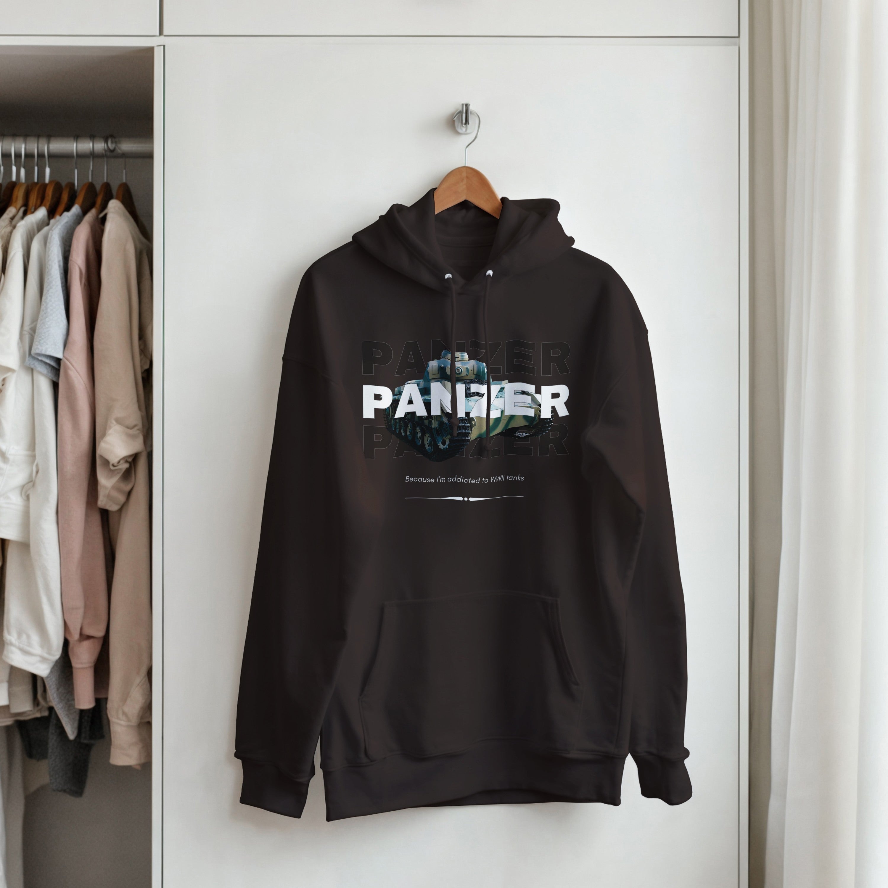 WWII Panzer Tank Hoodie | History Buff Military Sweatshirt | WW2 Gift