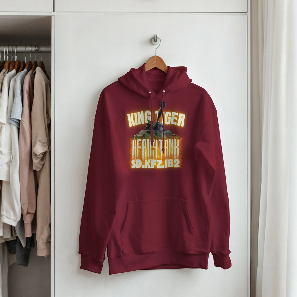 King Tiger Tank Hoodie | Tiger II WW2 German Heavy Armor Pullover | Military History Gift