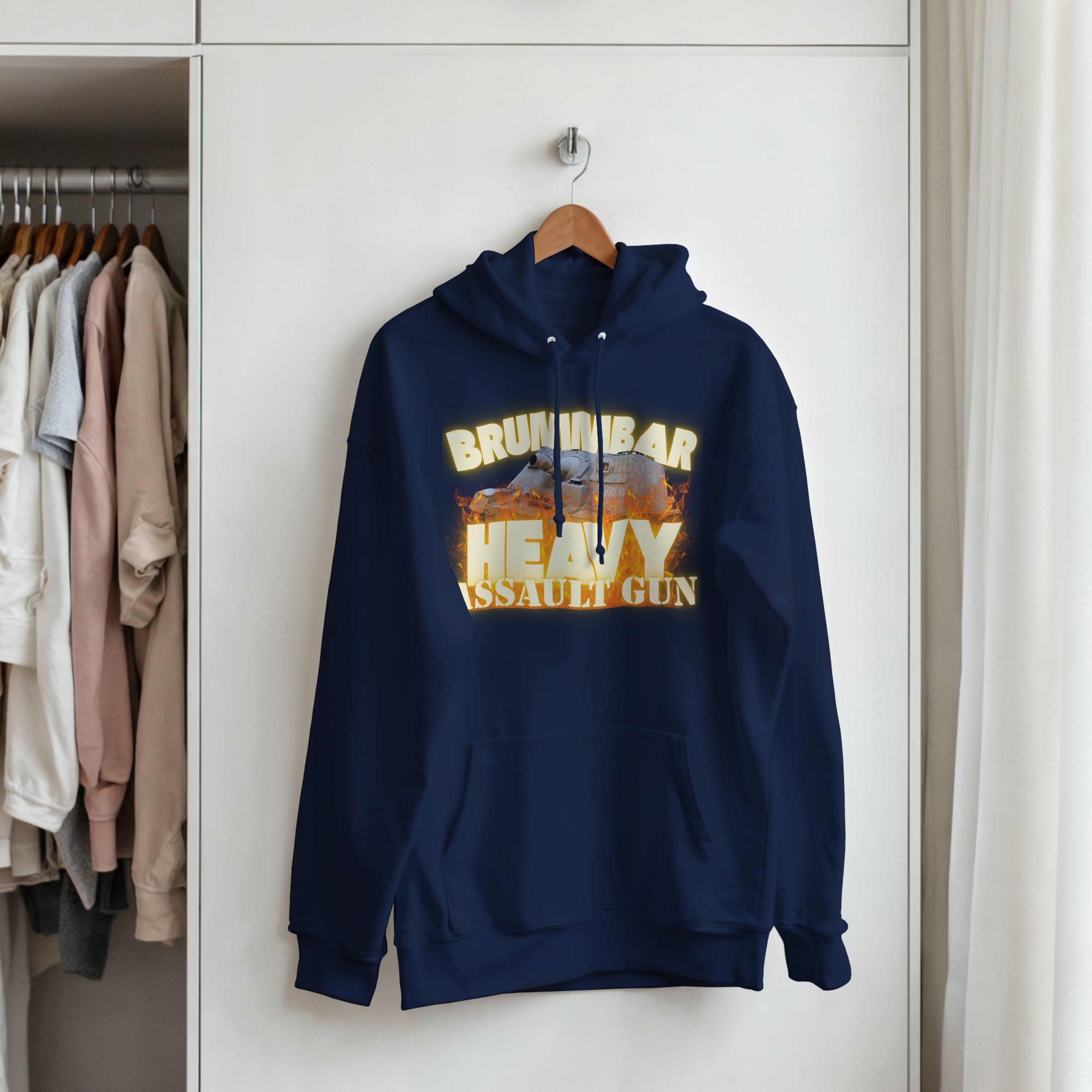 Brummbär Tank Hoodie | Sturmpanzer IV German Armor Pullover | WWII Military History Gift
