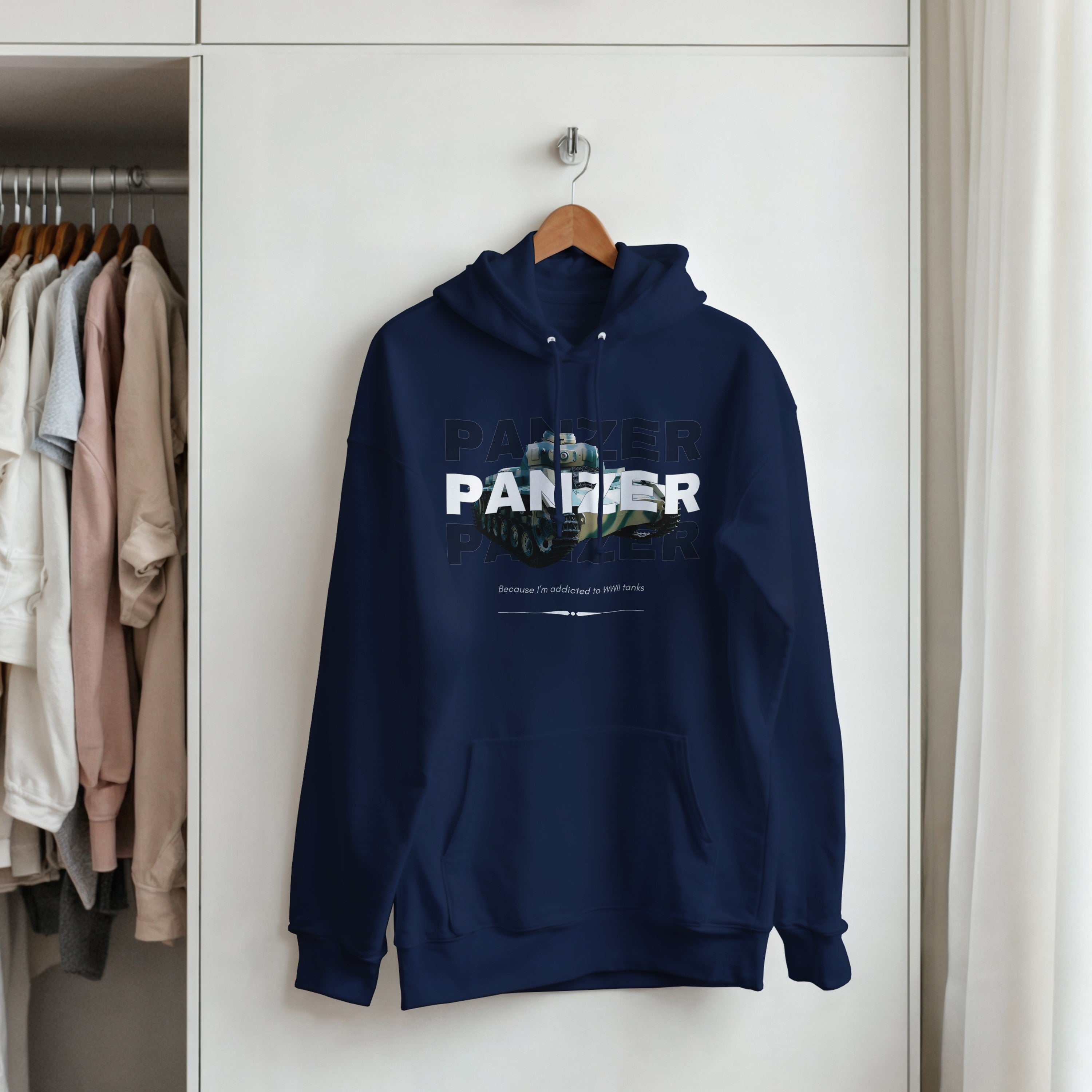 WWII Panzer Tank Hoodie | History Buff Military Sweatshirt | WW2 Gift