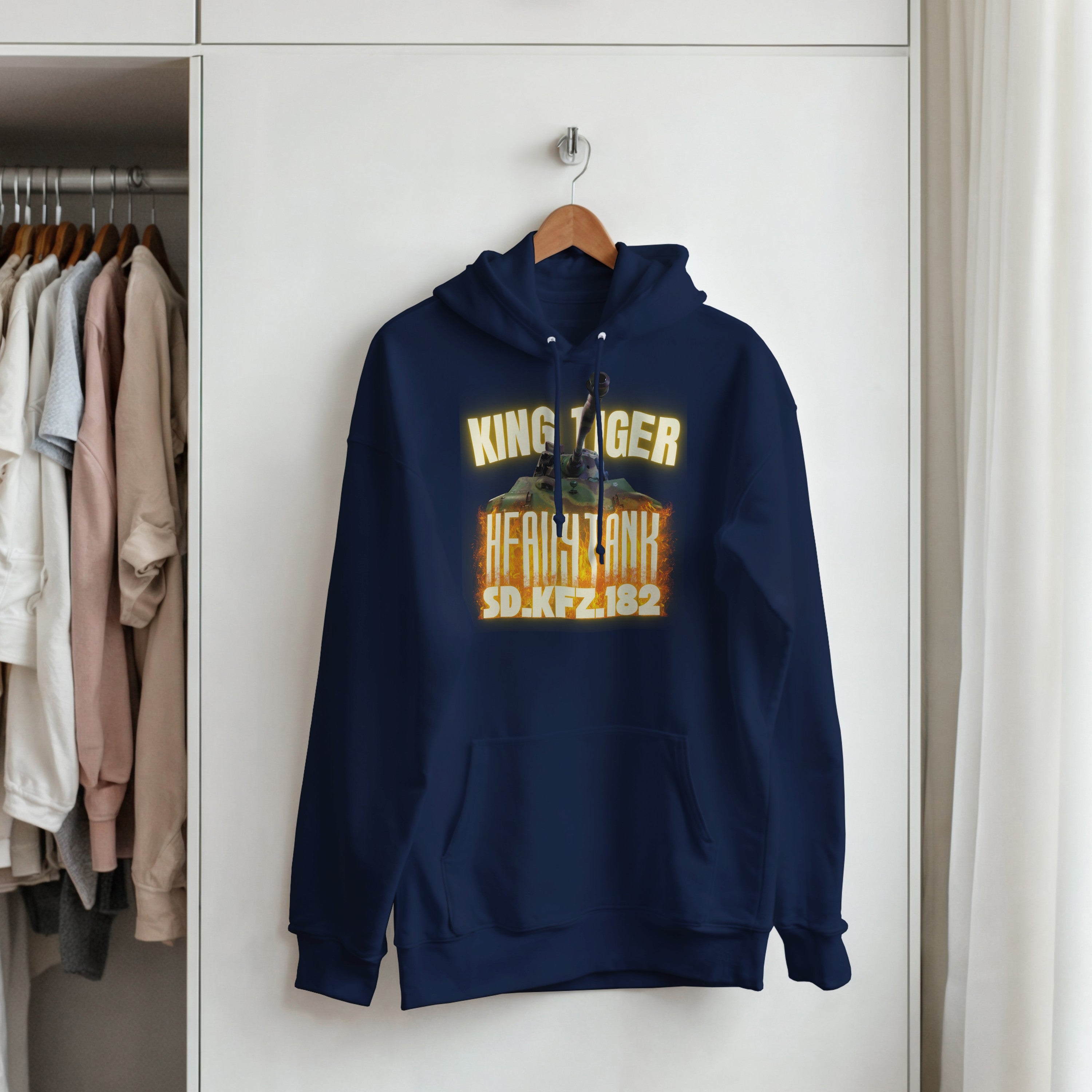 King Tiger Tank Hoodie | Tiger II WW2 German Heavy Armor Pullover | Military History Gift