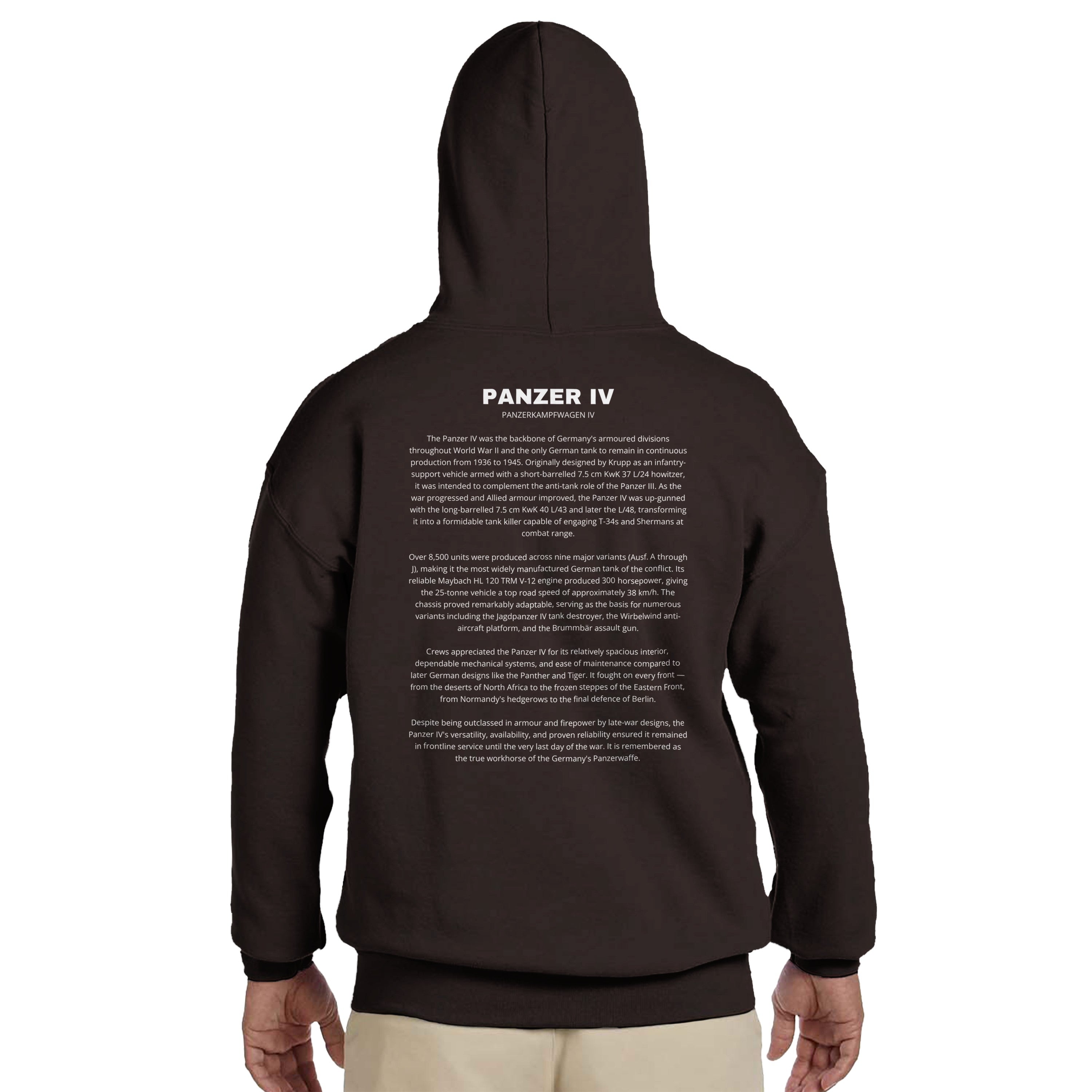 Panzer IV Tank Hoodie | German Armor Pullover | WWII History Gift | PzKpfw IV | Panzer Division | Military Apparel | Gift For History Buffs