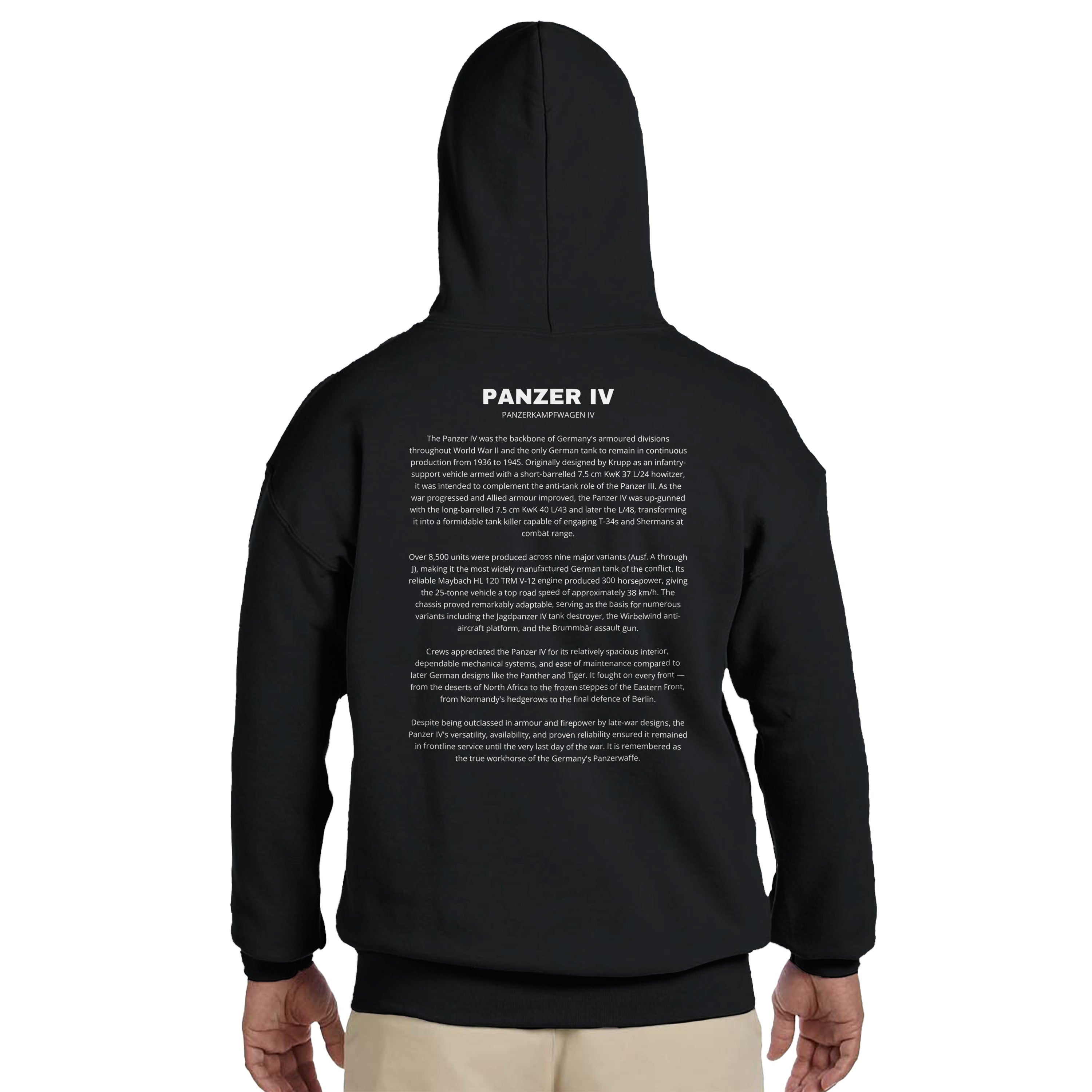 Panzer IV Tank Hoodie | German Armor Pullover | WWII History Gift | PzKpfw IV | Panzer Division | Military Apparel | Gift For History Buffs