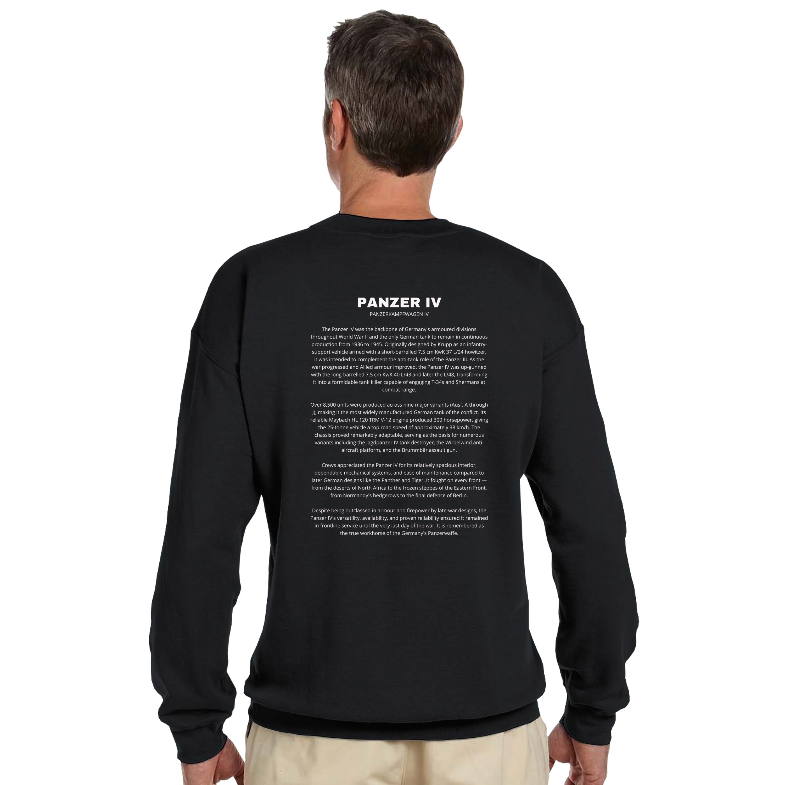 Panzer IV Tank Sweater | German Tank Sweatshirt | WWII History Gift | PzKpfw IV | Military Apparel | Tank Apparel Gift For History Buffs