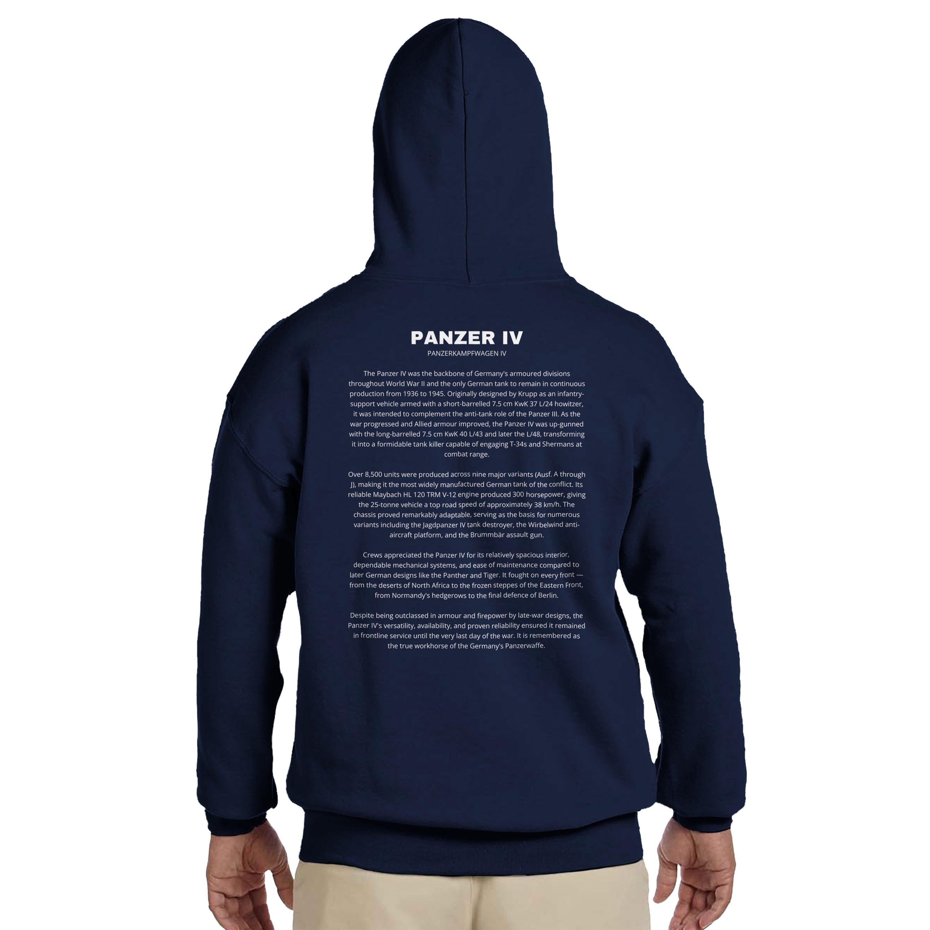 Panzer IV Tank Hoodie | German Armor Pullover | WWII History Gift | PzKpfw IV | Panzer Division | Military Apparel | Gift For History Buffs