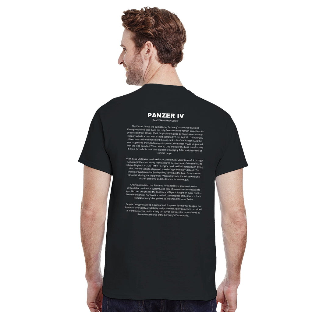 Panzer IV Tank Tee | WWII German Armor | PzKpfw IV History Gift | Military History | Panzer Division | Tactical Tee Gift for History Buffs