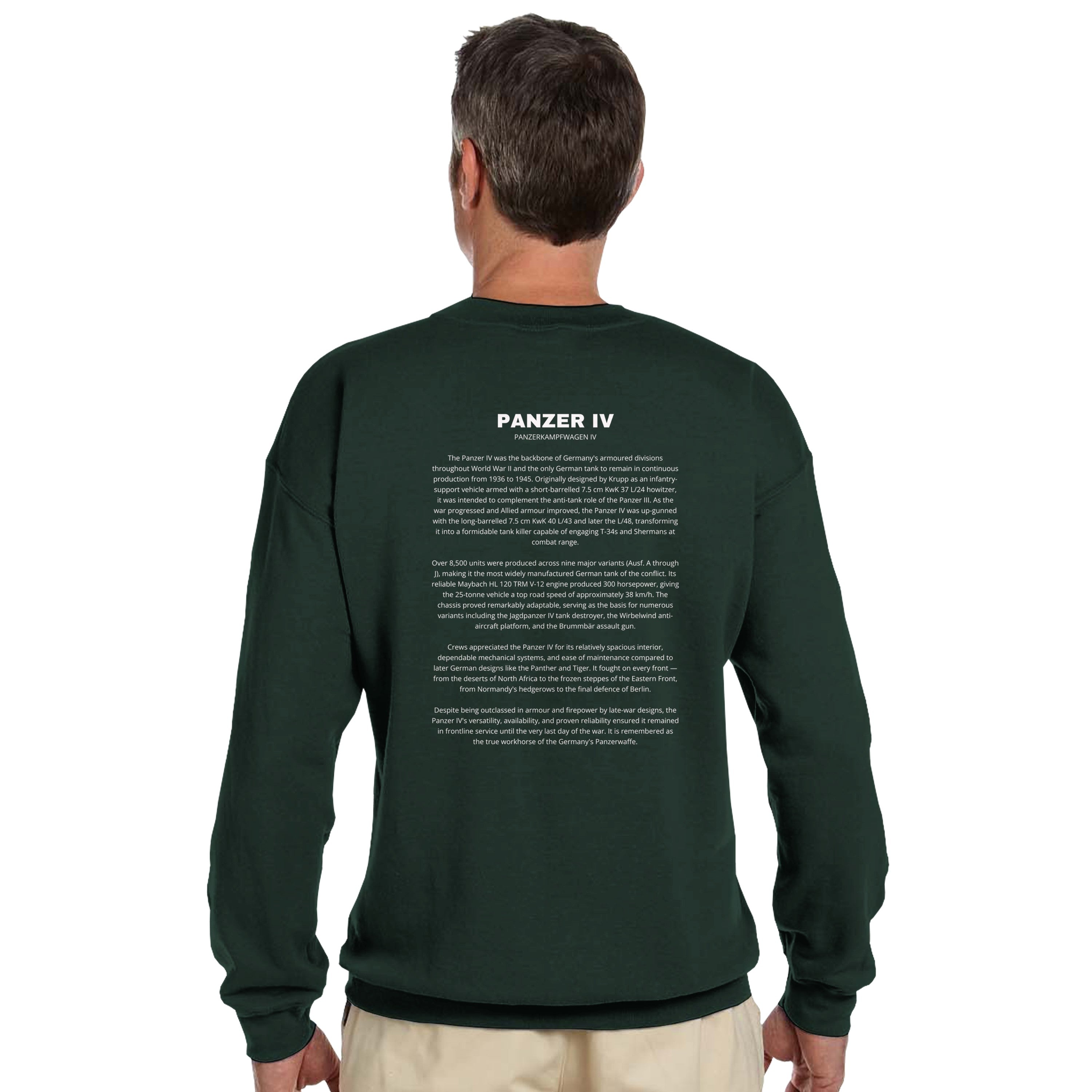 Panzer IV Tank Sweater | German Tank Sweatshirt | WWII History Gift | PzKpfw IV | Military Apparel | Tank Apparel Gift For History Buffs