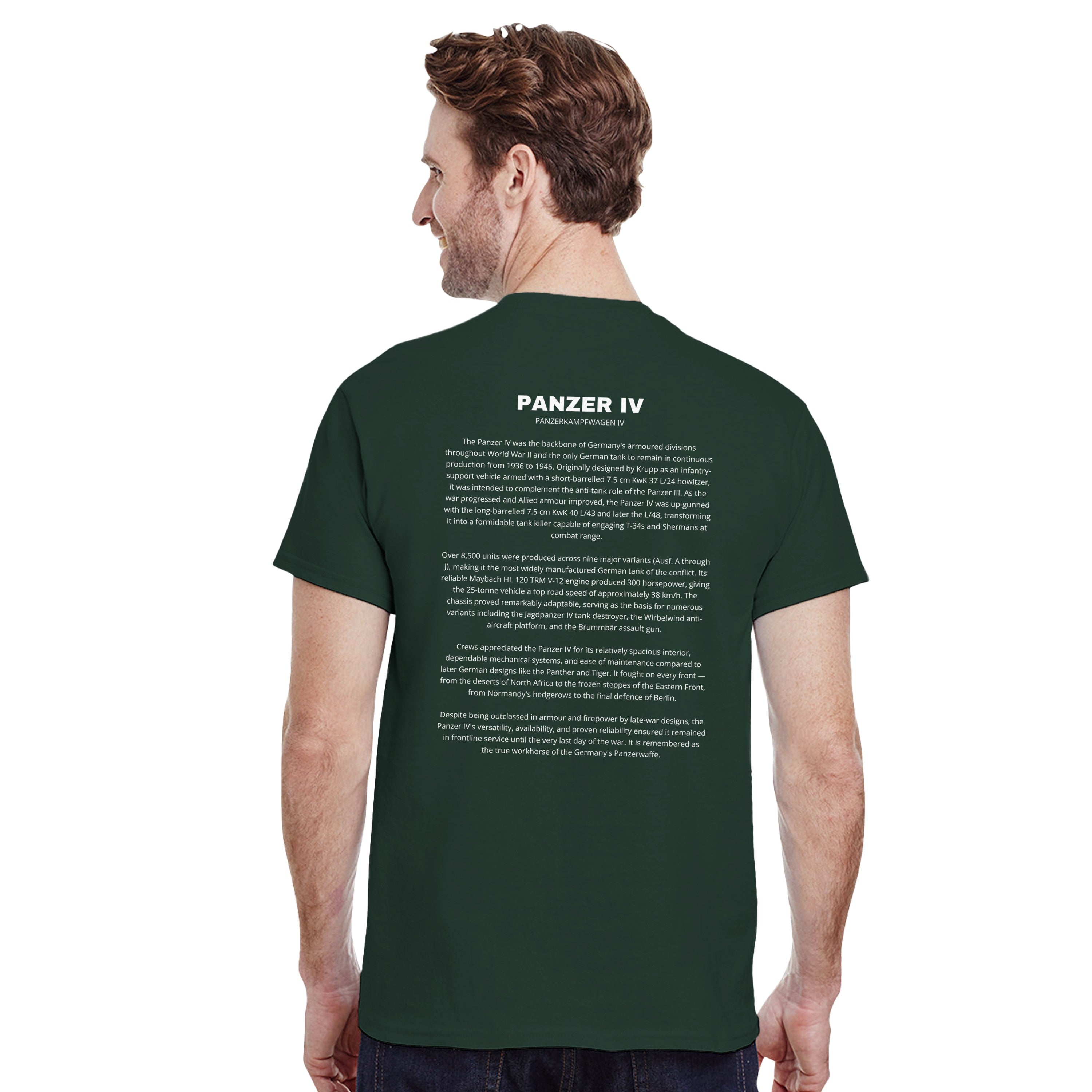 Panzer IV Tank Tee | WWII German Armor | PzKpfw IV History Gift | Military History | Panzer Division | Tactical Tee Gift for History Buffs