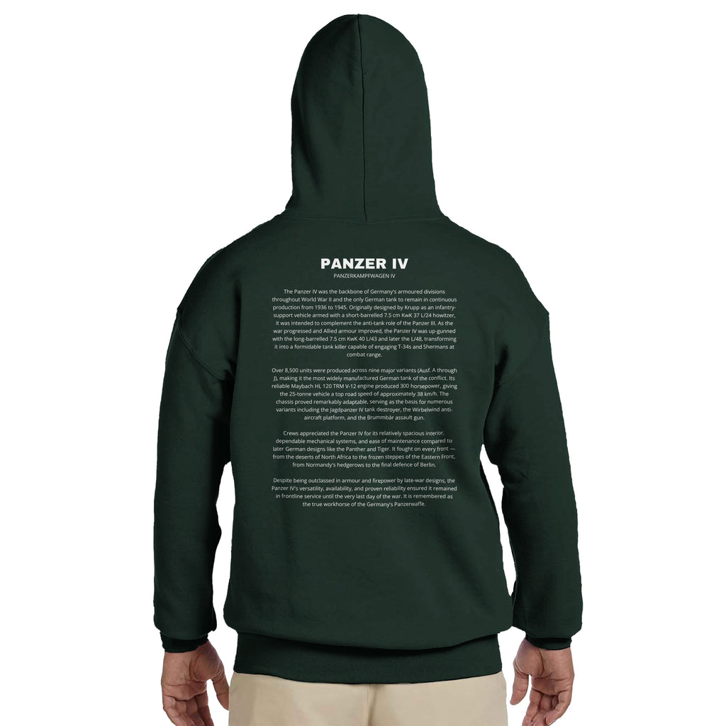 Panzer IV Tank Hoodie | German Armor Pullover | WWII History Gift | PzKpfw IV | Panzer Division | Military Apparel | Gift For History Buffs