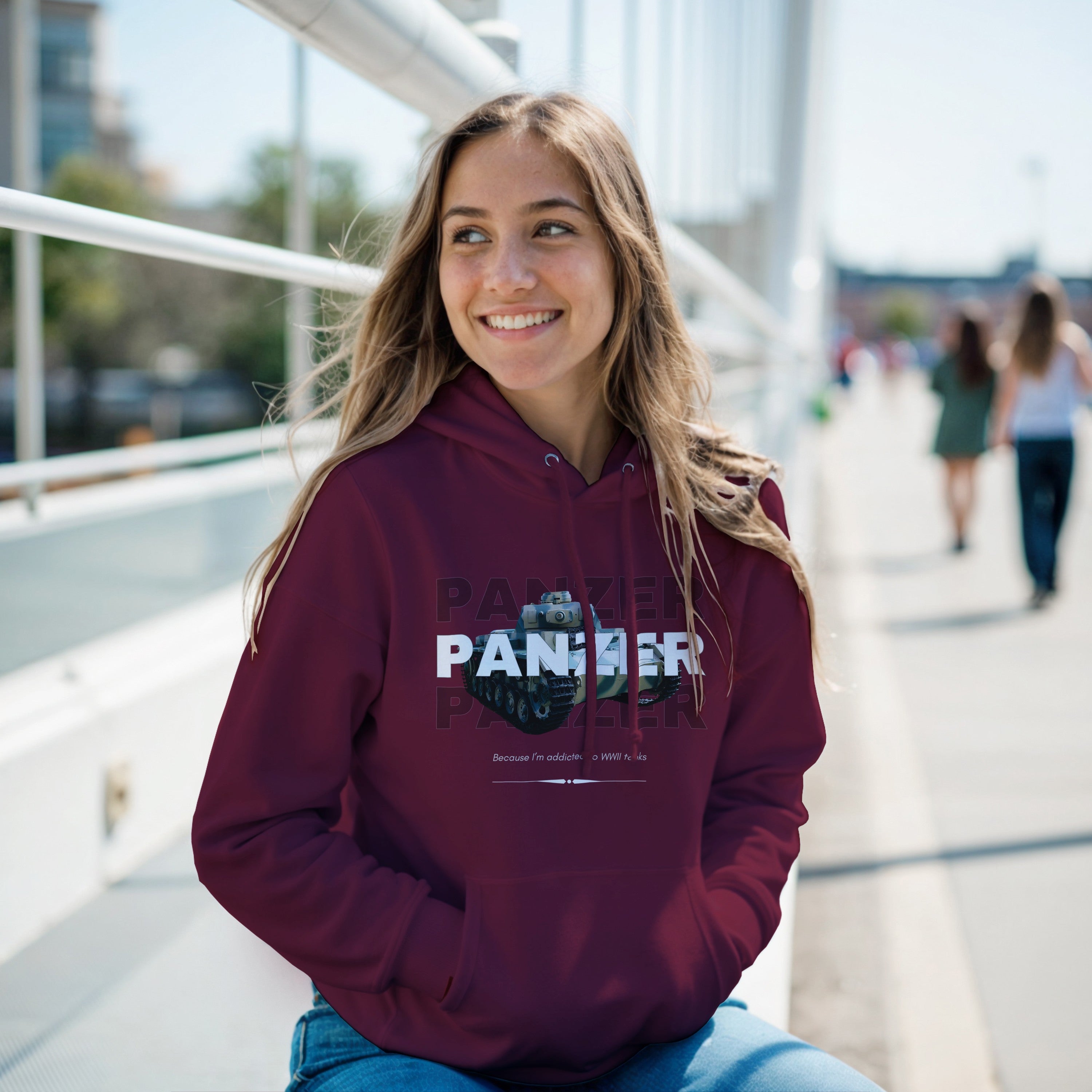 WWII Panzer Tank Hoodie | History Buff Military Sweatshirt | WW2 Gift