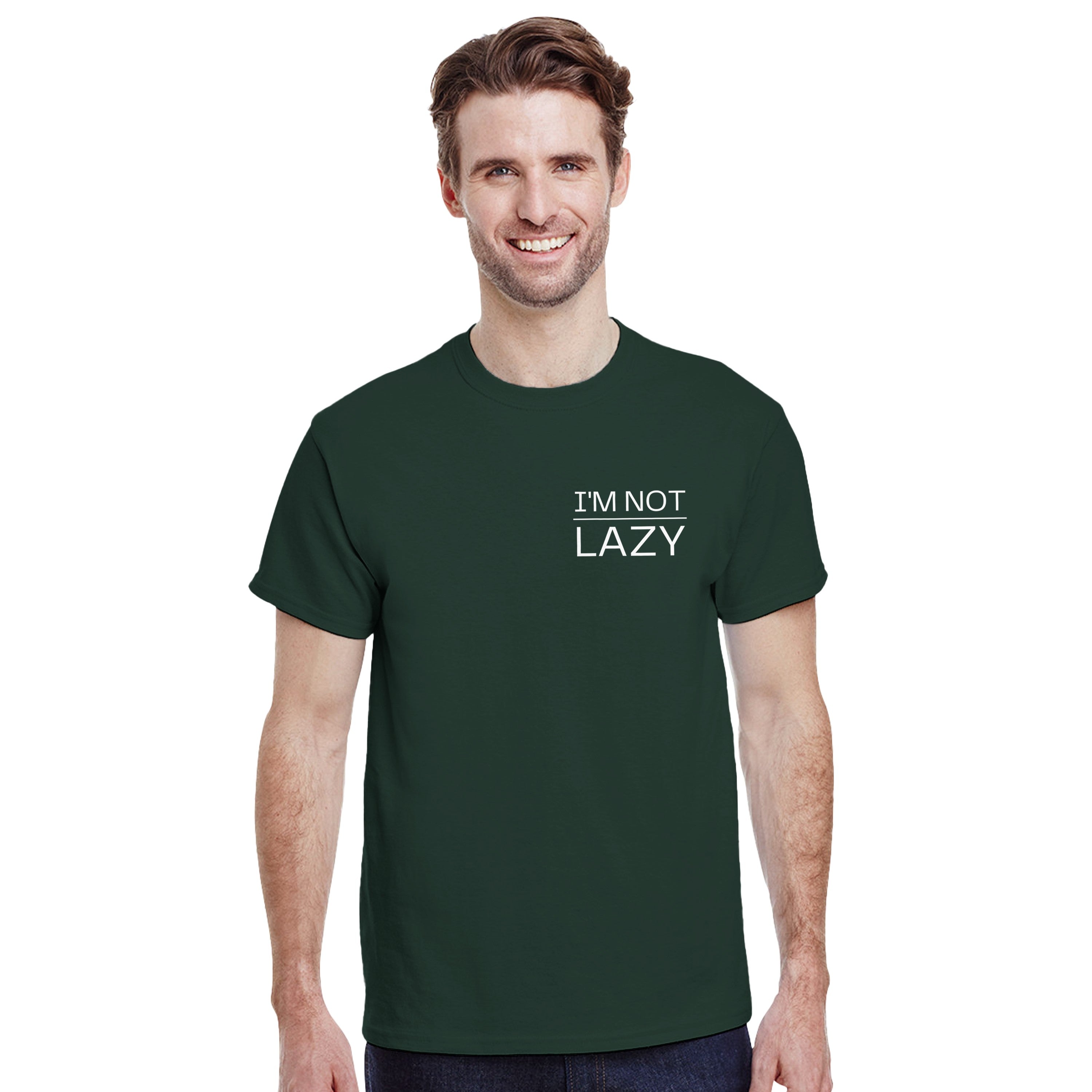 I'm Not Lazy Shirt | Energy Saving Mode T-Shirt | Funny Minimalist Quote Tee | Sarcastic Humor Gift For Him Or Her | Casual Graphic Top