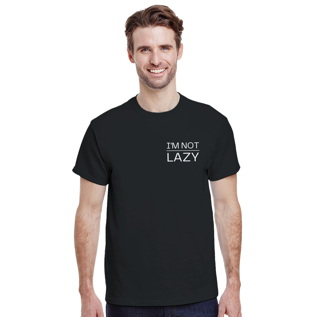 I'm Not Lazy Shirt | Energy Saving Mode T-Shirt | Funny Minimalist Quote Tee | Sarcastic Humor Gift For Him Or Her | Casual Graphic Top