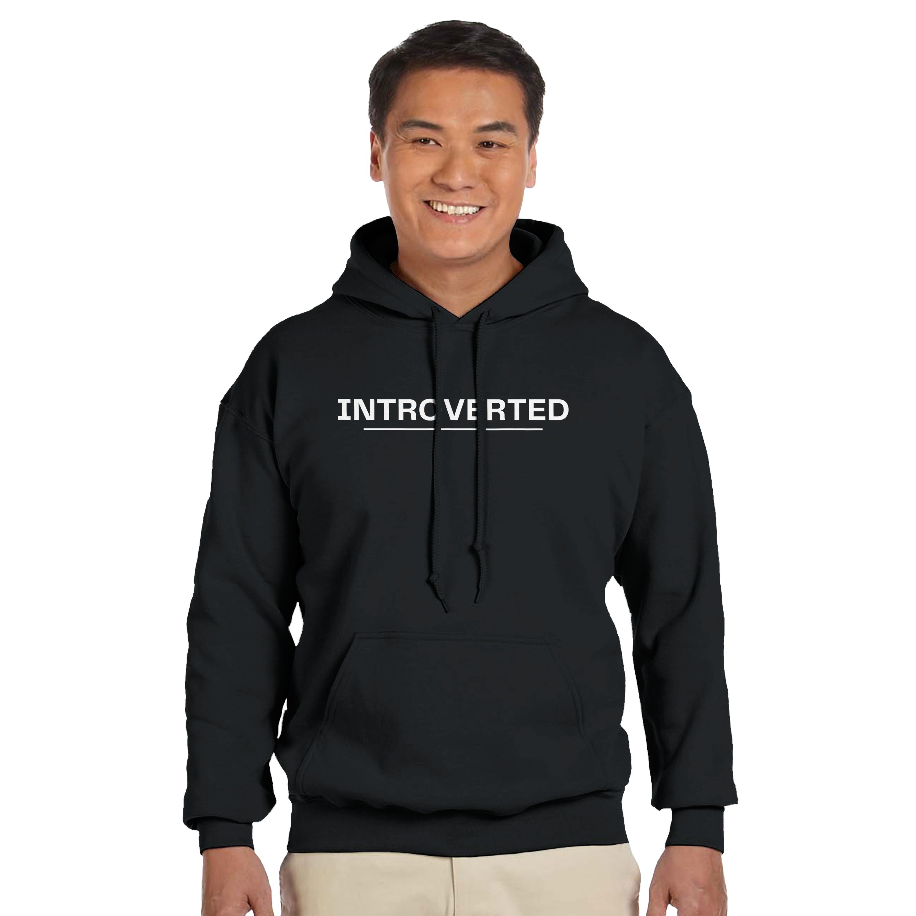Introverted But Willing To Discuss WiFi Passwords Hoodie | Funny  Hooded Sweatshirt | Introvert Gift | Geeky Gamer Apparel | Sarcastic Gift