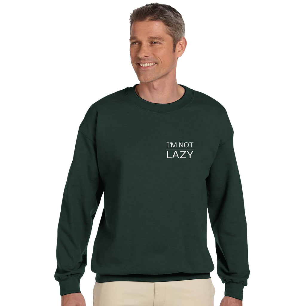 I'm Not Lazy Sweater | Energy Saving Mode Pullover | Funny Minimalist Quote Sweatshirt | Sarcastic Humor Gift | Cozy Graphic Top