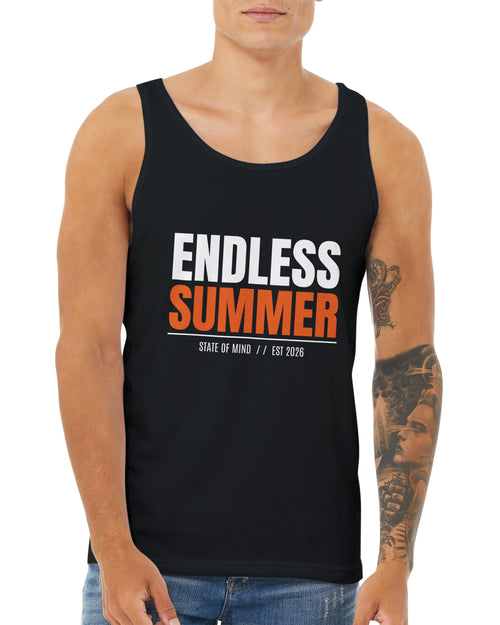 Endless Summer State of Mind Tank Top | Premium Graphic Vest | Streetwear Summer Fit | Festival Beach Holiday Tee | Est 2026