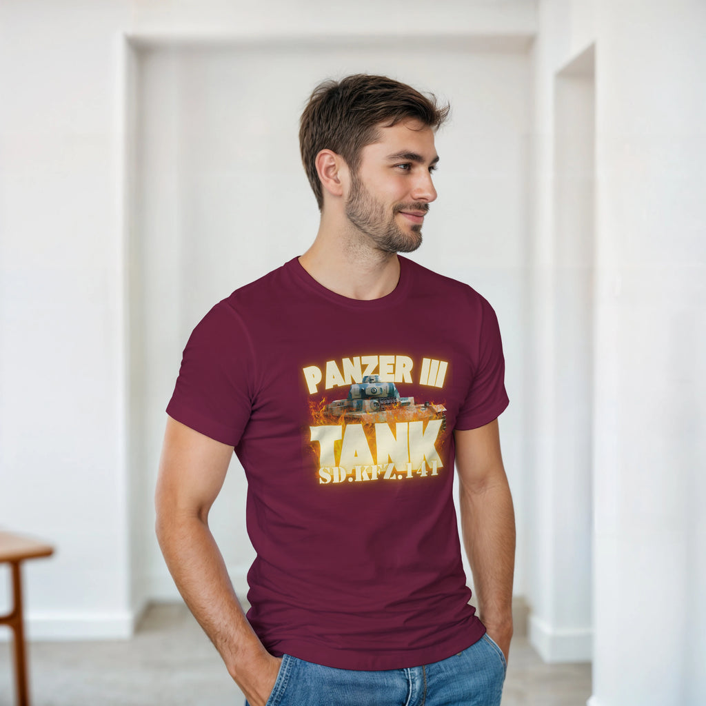 Panzer III Tank Shirt | German Sd.Kfz.141 Medium Tank Tee | WWII Military History Gift
