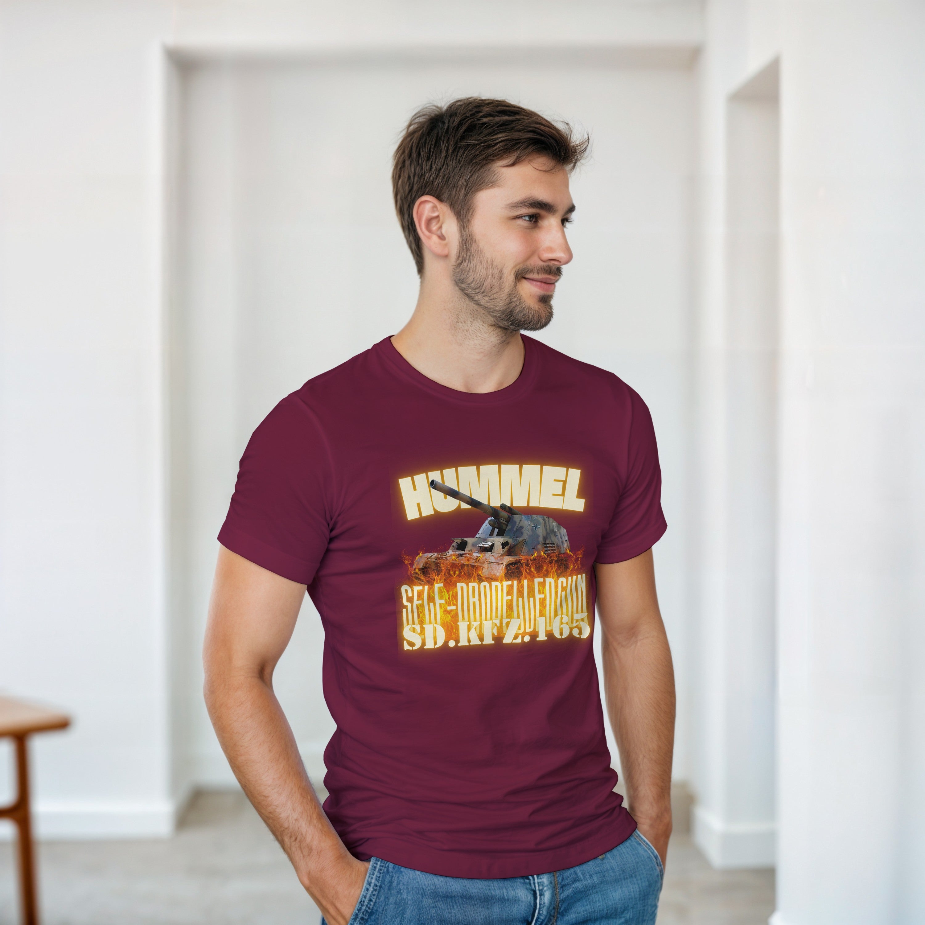 Hummel Sd.Kfz. 165 T-Shirt | German Self-Propelled Gun Artillery Tee | WW2 Gift