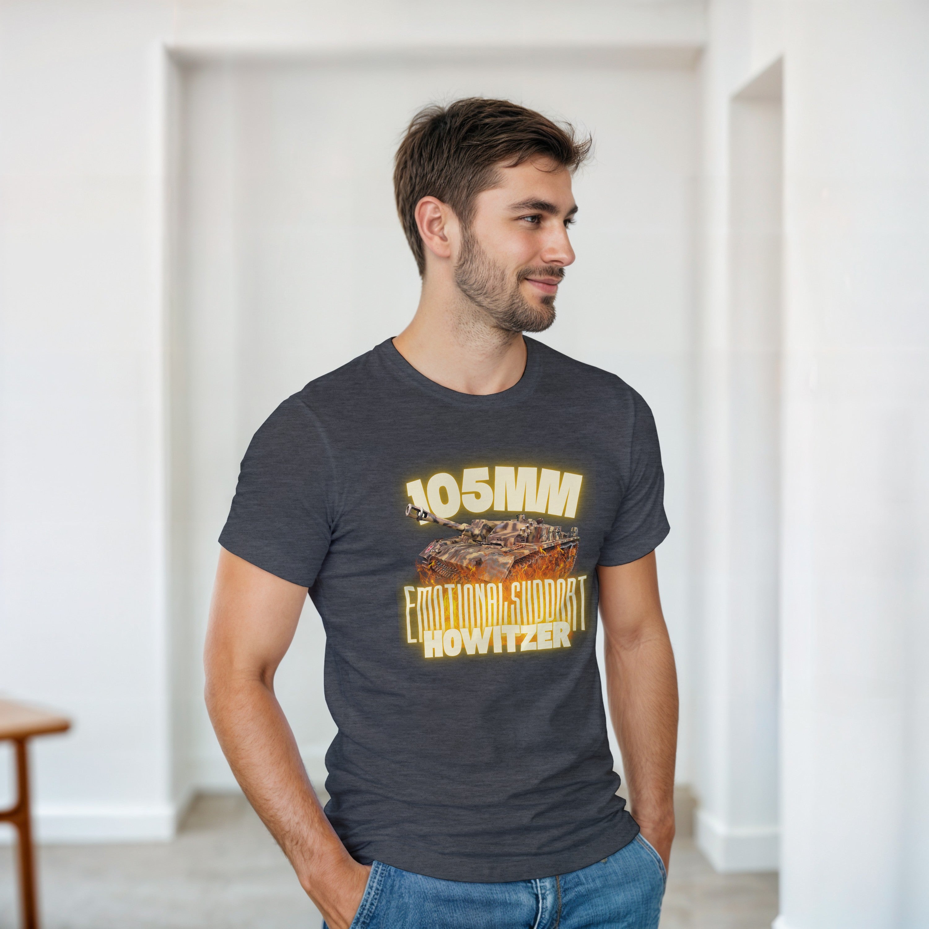 Emotional Support Howitzer Shirt | StuH 42 German Tank Tee | WWII Military History Gift