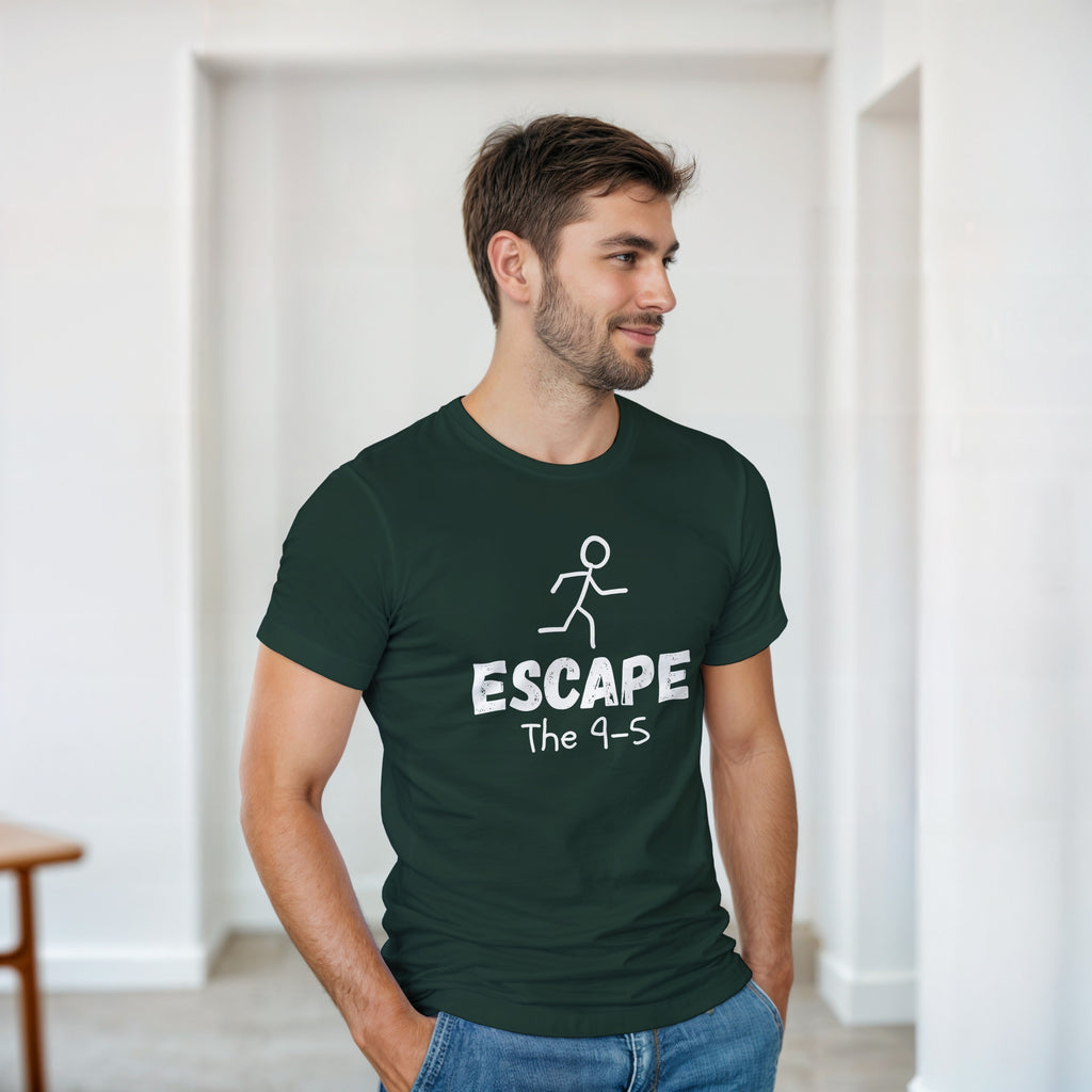 Escape The 9-5 Shirt | Entrepreneur Motivation Tee | Side Hustle Graphic Gift