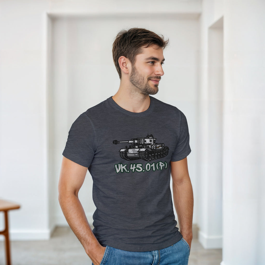 VK.45.01(P) Tank T-Shirt | WW2 Prototype Military Tee | History Buff Gift