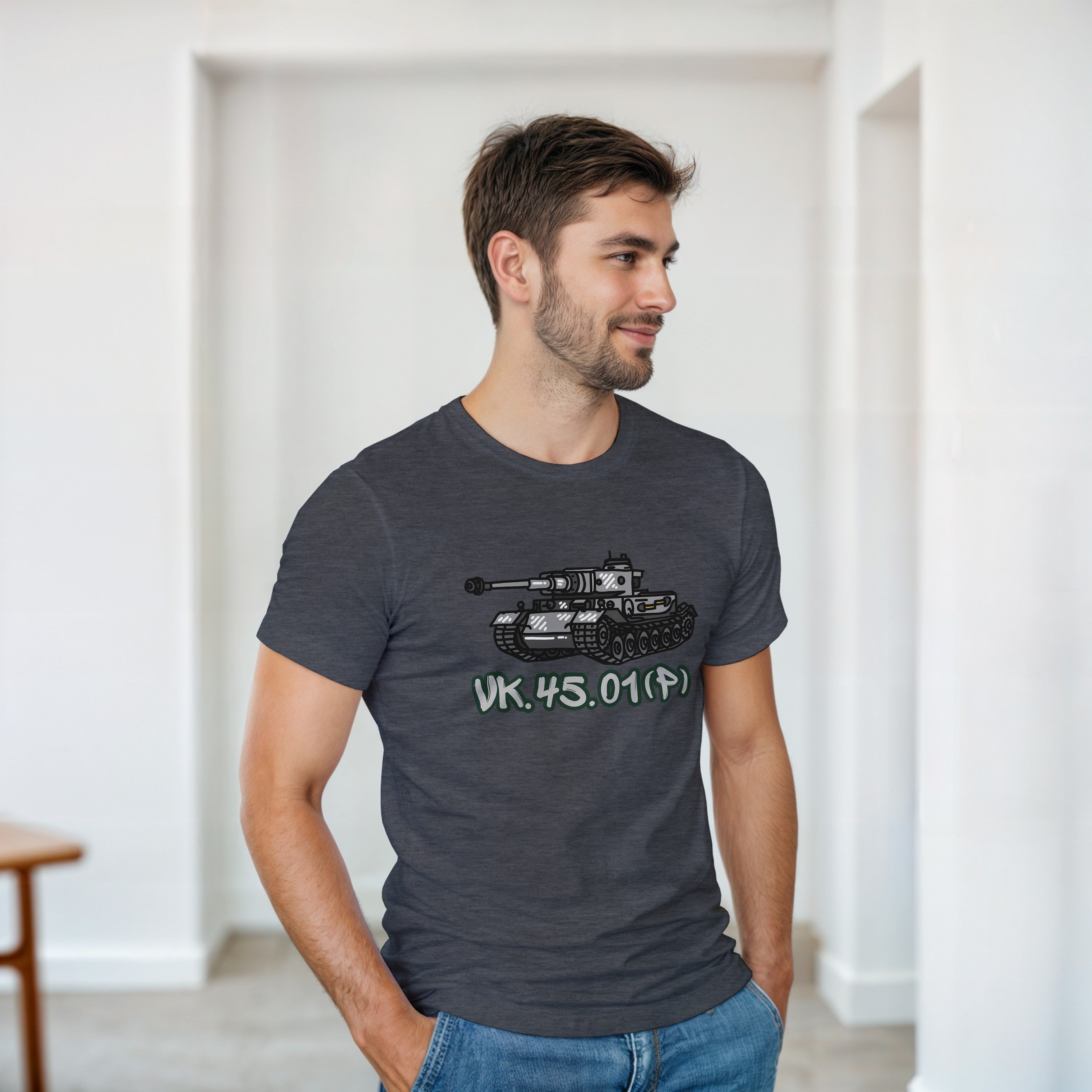 VK.45.01(P) Tank T-Shirt | WW2 Prototype Military Tee | History Buff Gift