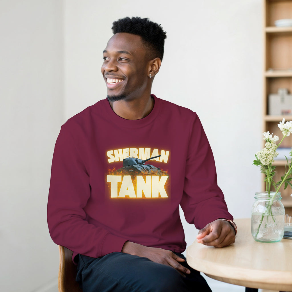 M4 Sherman Tank Sweatshirt | WWII US Army Armor Crewneck | Military History Gift