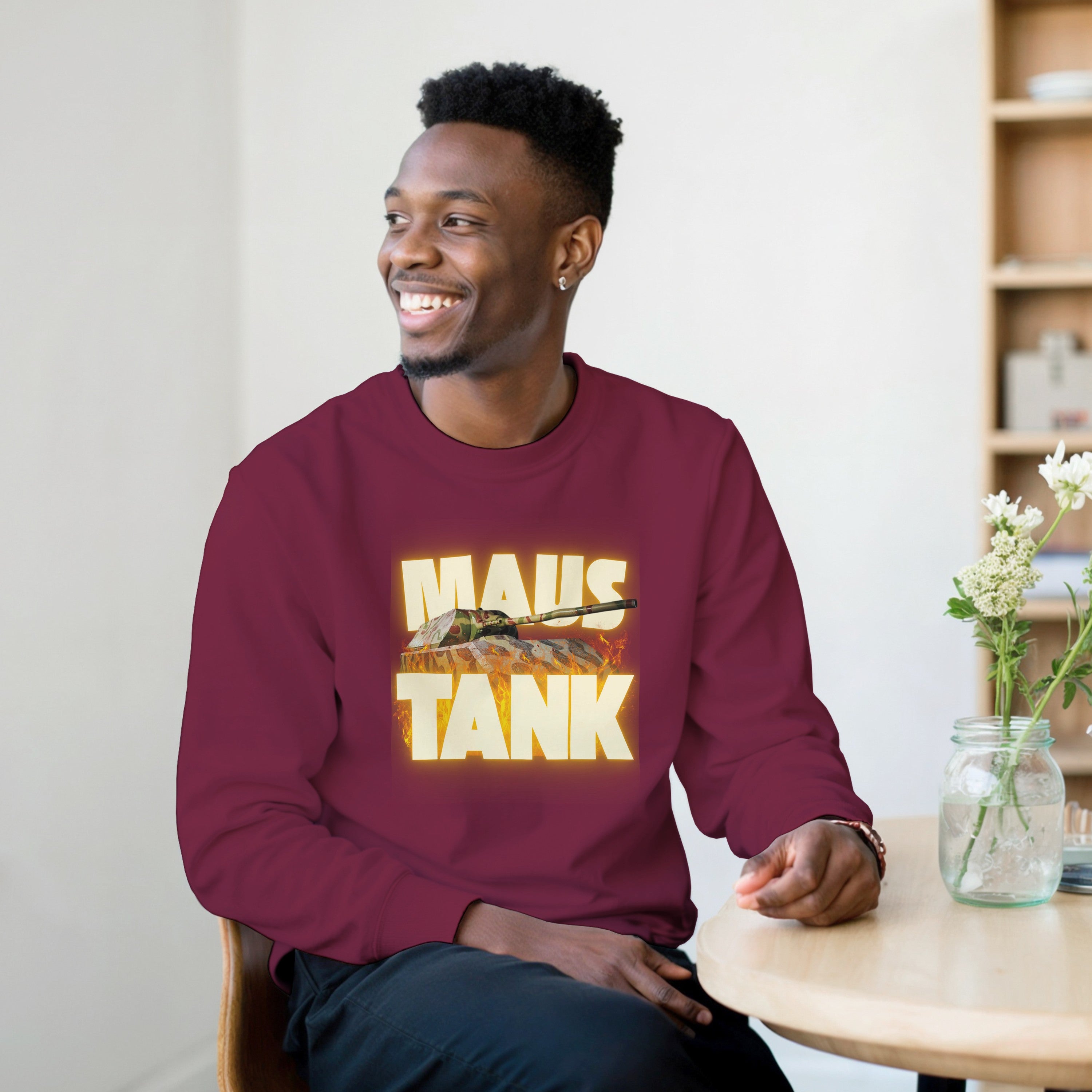 WWII Maus Tank Sweatshirt | German Panzer VIII Super Heavy Armor | Military History Gift