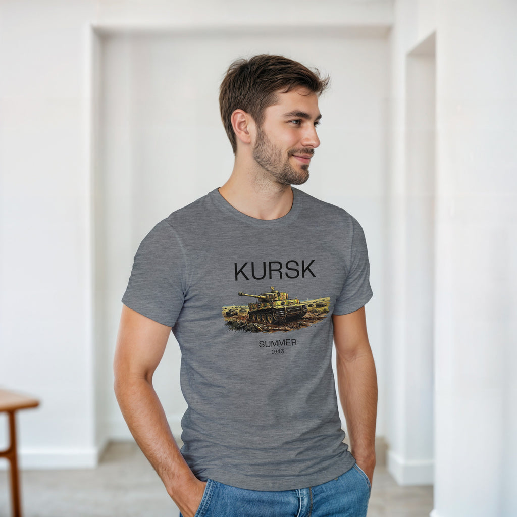 Kursk 1943 T-Shirt | Tiger I Tank Graphic Tee | WW2 Eastern Front Military History Gift