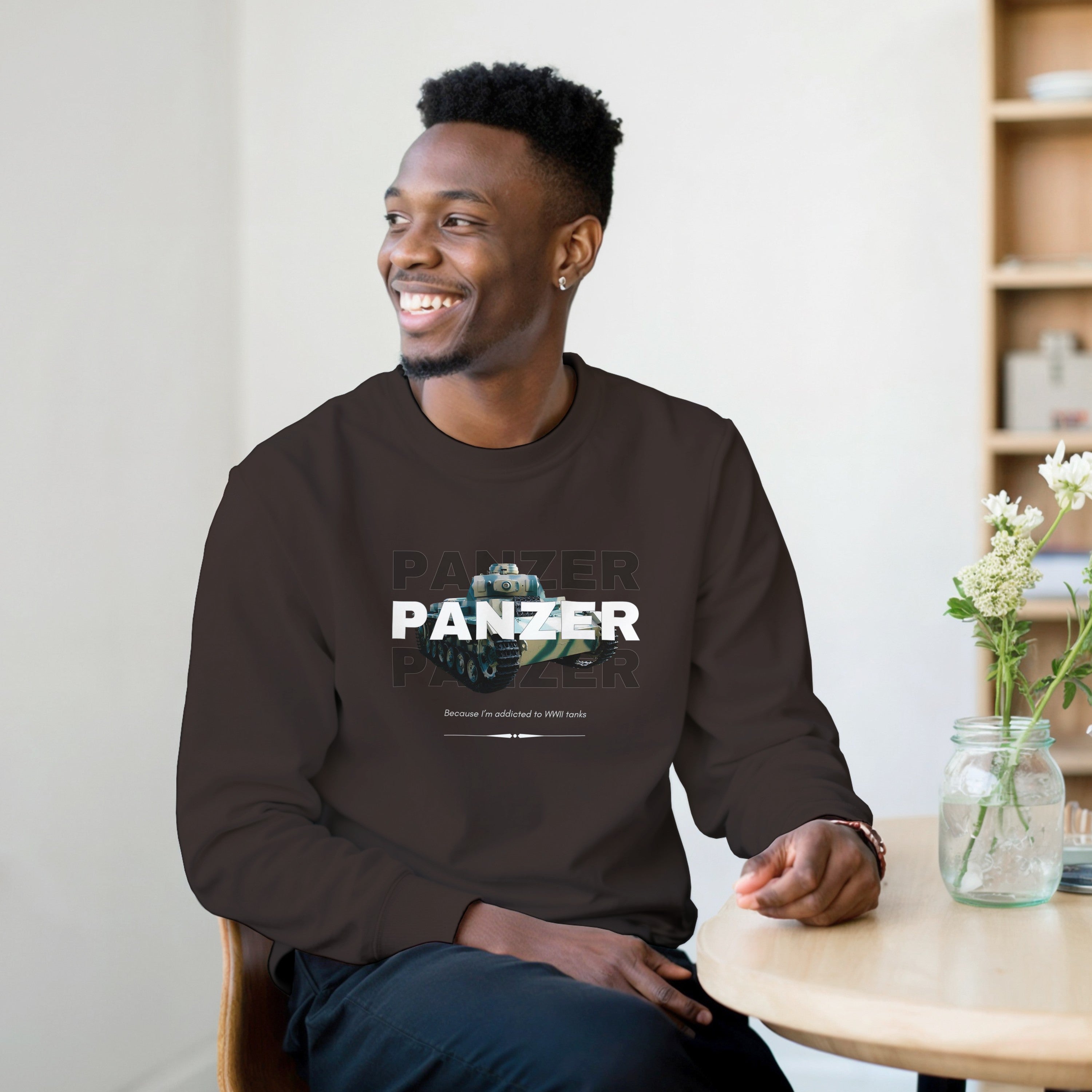 WWII Panzer Tank Sweatshirt | History Buff Crewneck | WW2 Military Gift
